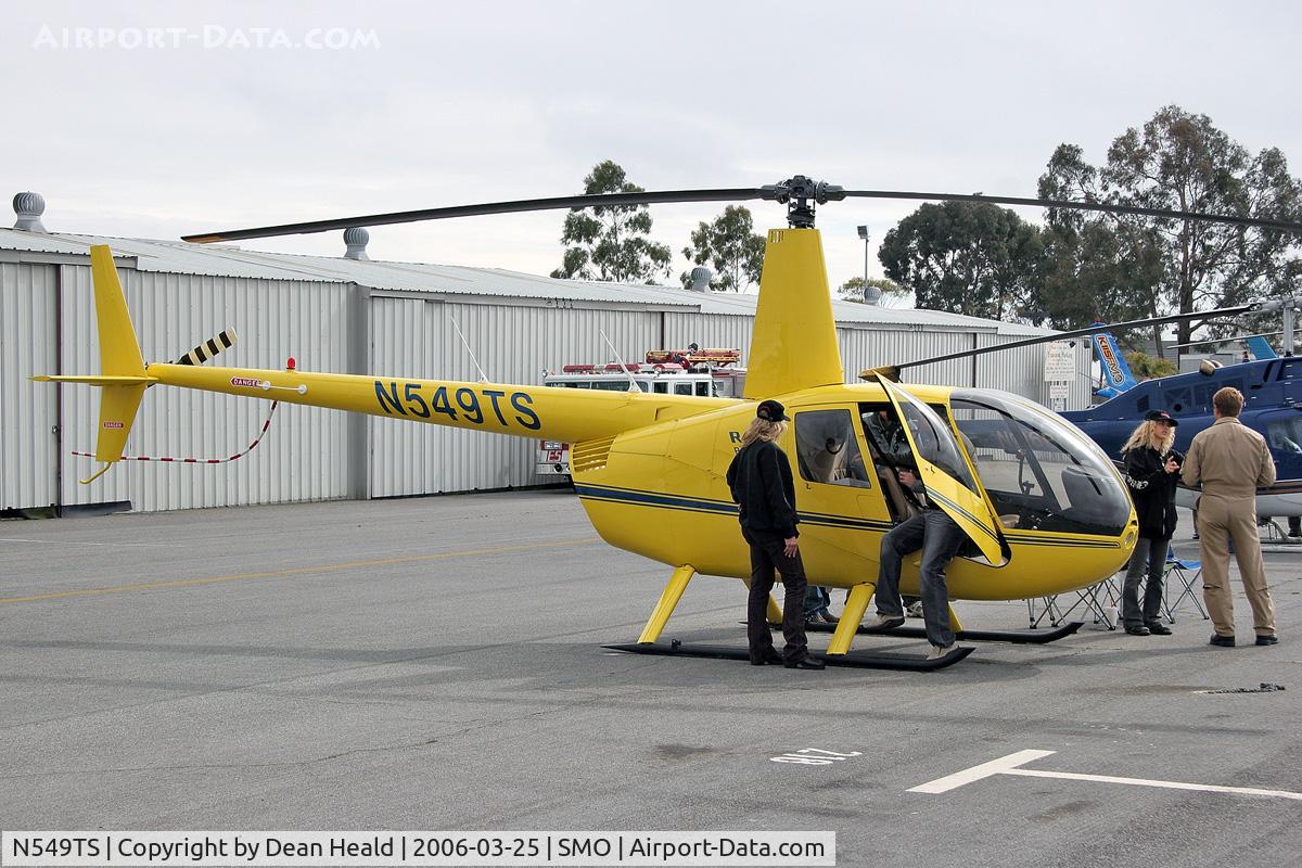 N549TS, 2006 Robinson R44 II C/N 11075, Robinson Helicopter N549TS on display at Santa Monica Municipal Airport (KSMO).