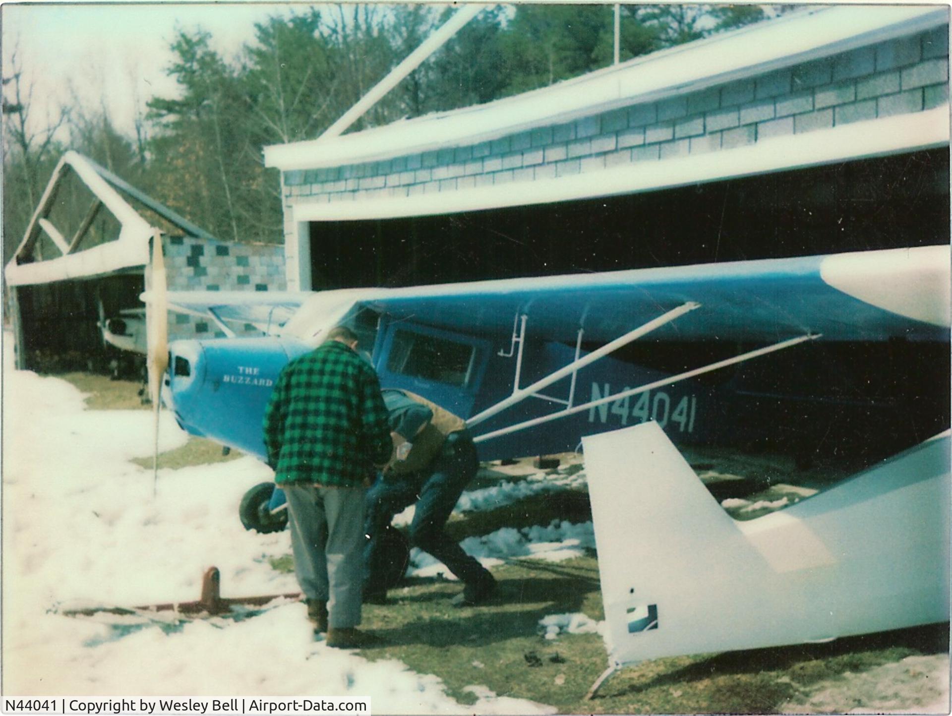 N44041, 1946 Taylorcraft BC12-D C/N 9841, in the 70's just before purchase