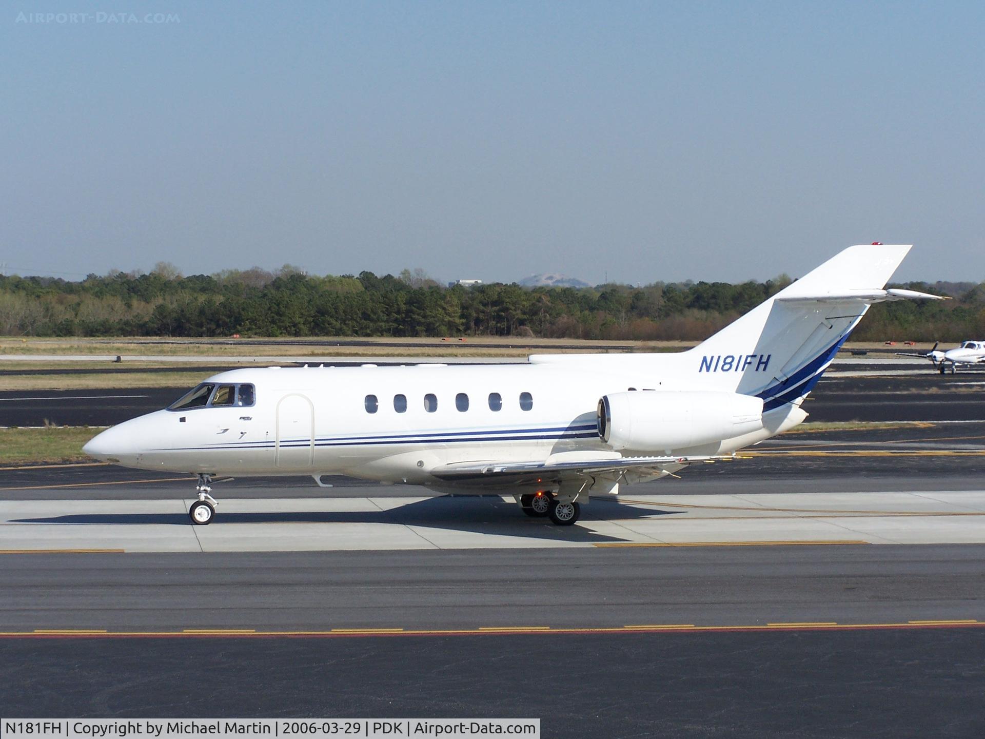 N181FH, 1987 British Aerospace BAe.125 Series 800A C/N 258098, Duramed Pharmaceuticals visiting PDK