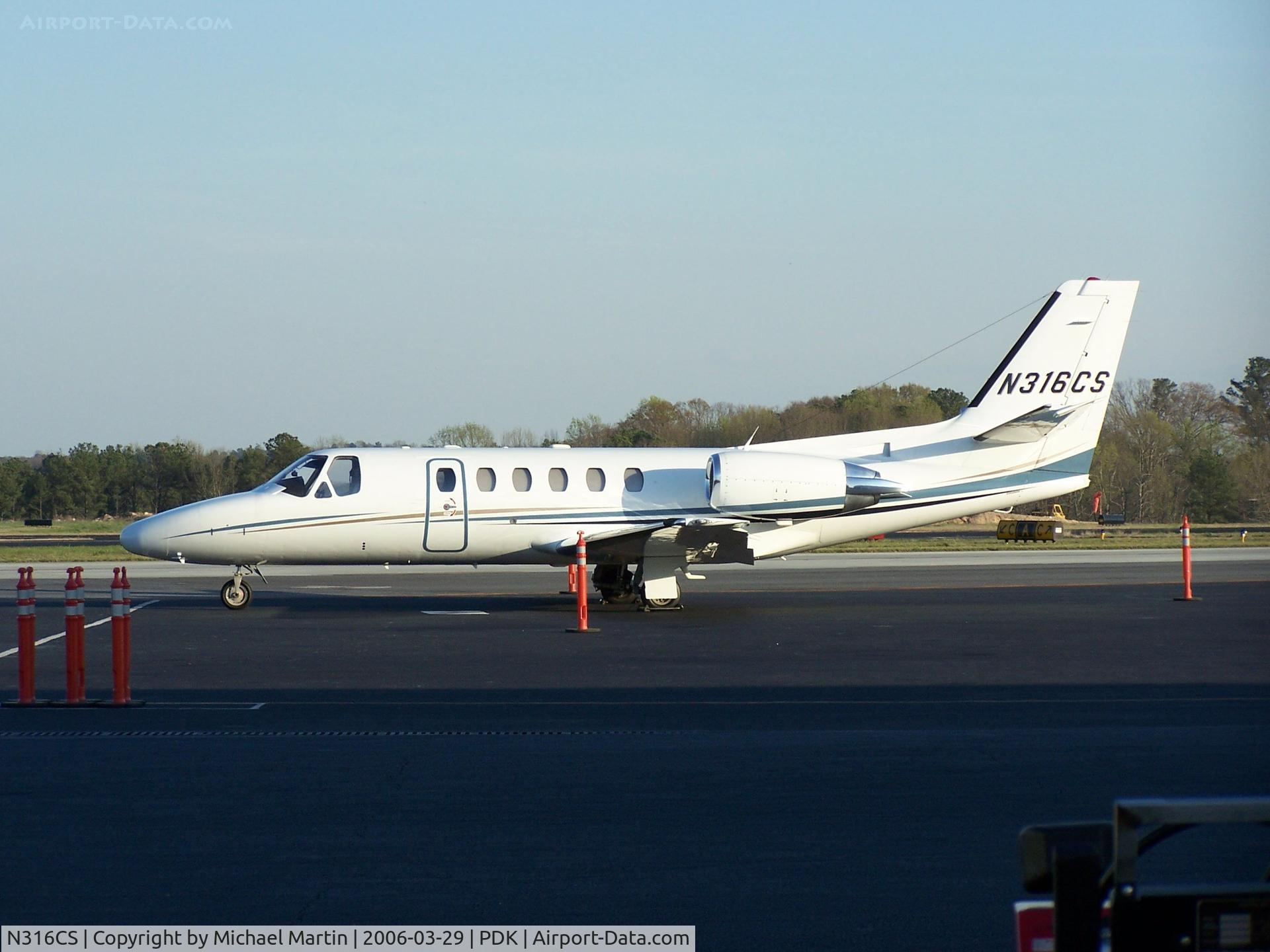 N316CS, 2002 Cessna 550 C/N 550-1010, Tied down @ Mercury Air Center
