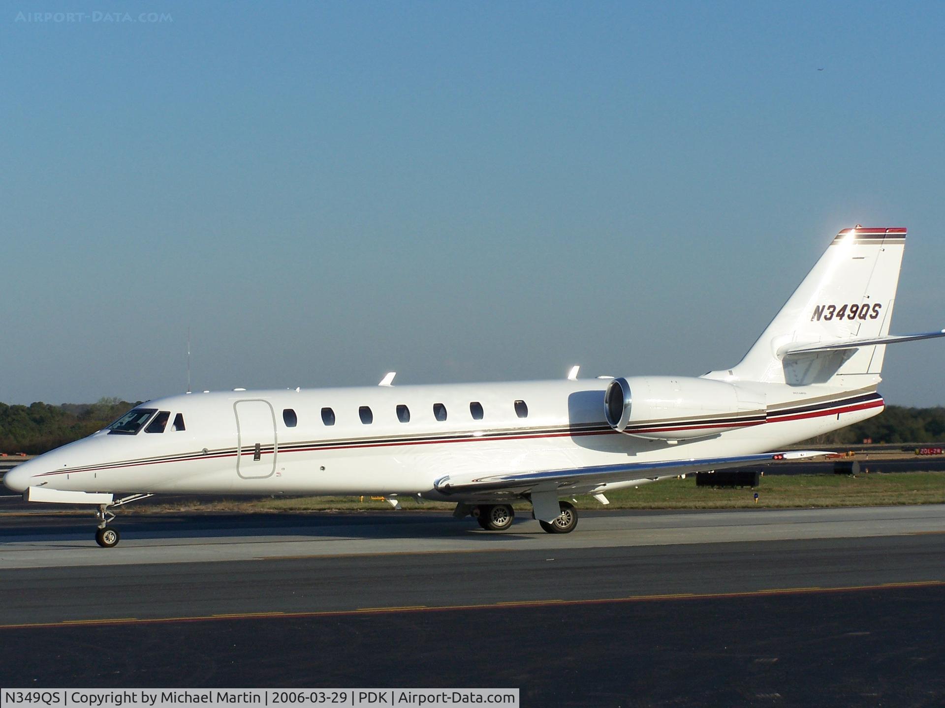 N349QS, 2005 Cessna 680 Citation Sovereign C/N 680-0029, Taxing to Runway 20L