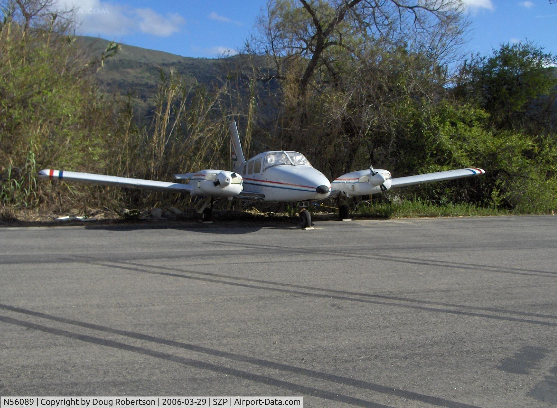 N56089, 1973 Piper PA-34-200 C/N 34-7350281, 1973 Piper PA-34-200 SENECA, two Lycoming O-360 200 Hp, 'sawed' props