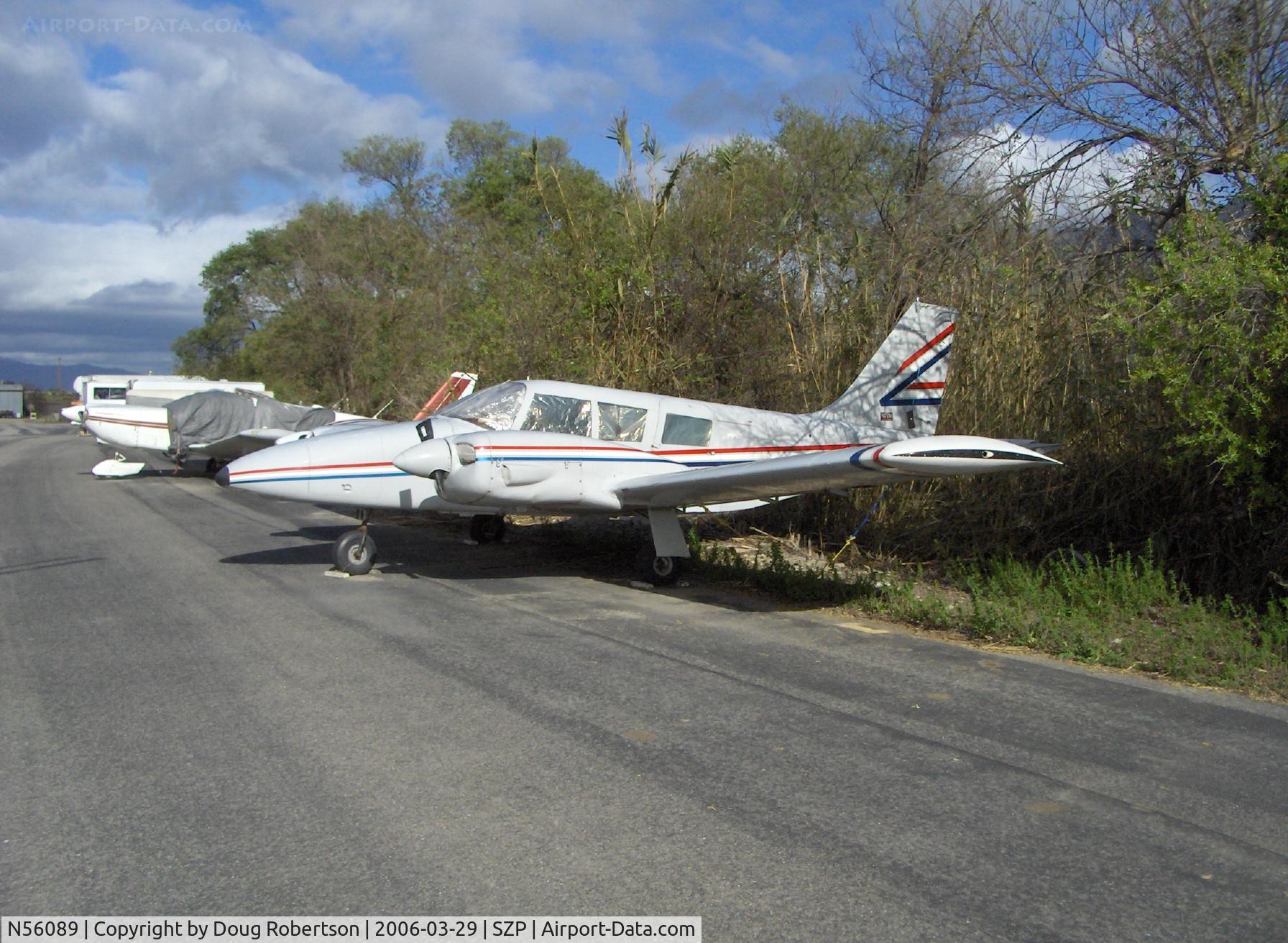 N56089, 1973 Piper PA-34-200 C/N 34-7350281, 1973 Piper PA-34-200 SENECA, two Lycoming O-360 200 Hp, 'sawed' props