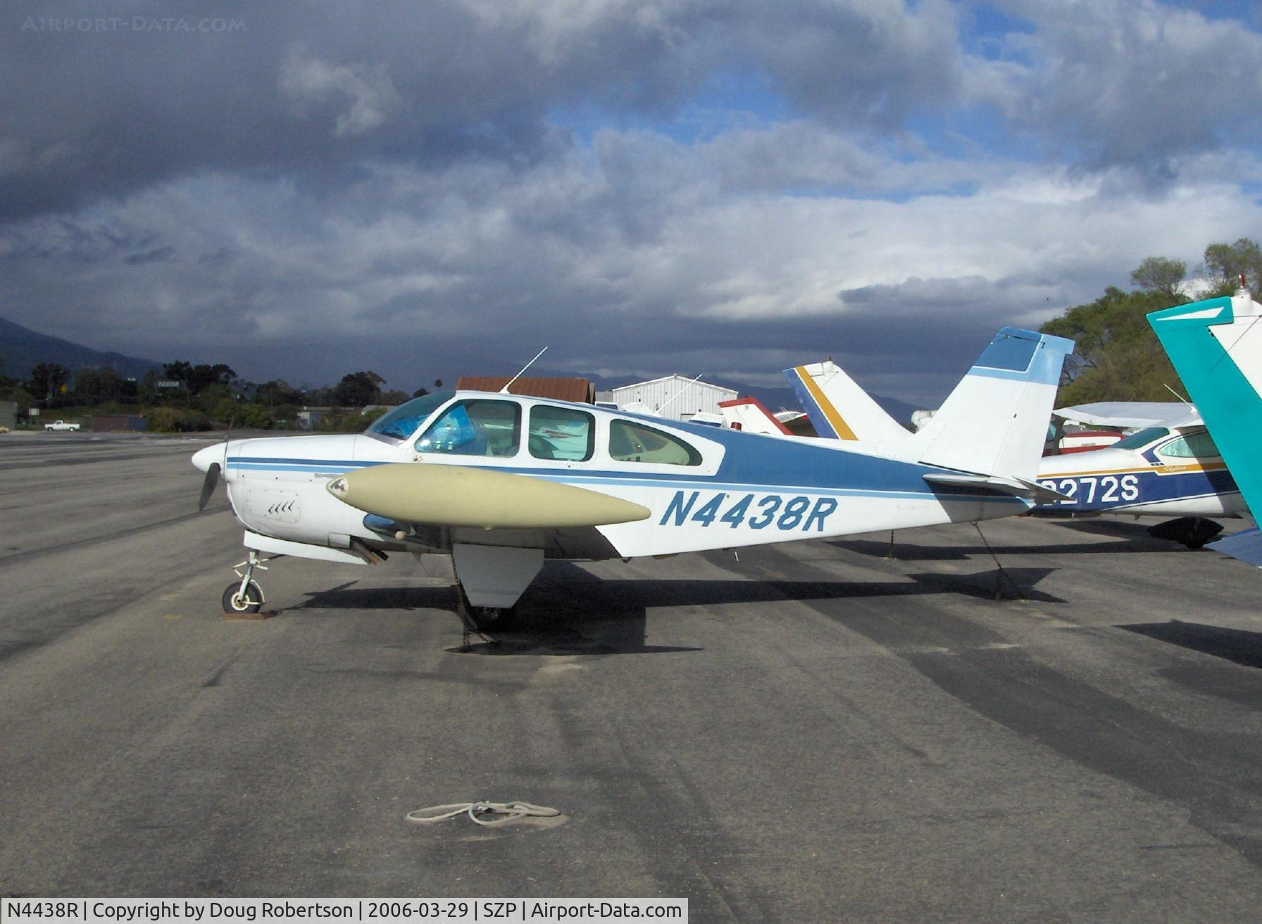 N4438R, 1963 Beech 35-B33 Debonair C/N CD-638, 1963 Beech  35 B33 DEBONAIR, Continental O-470-J 225 Hp, tip tanks