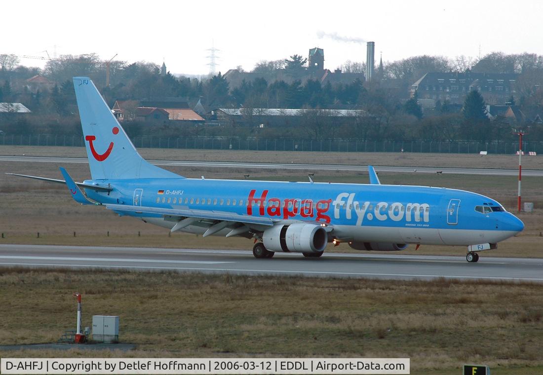 D-AHFJ, 1999 Boeing 737-8K5 C/N 27990, Düsseldorf Rhein-Ruhr Int'l Airport