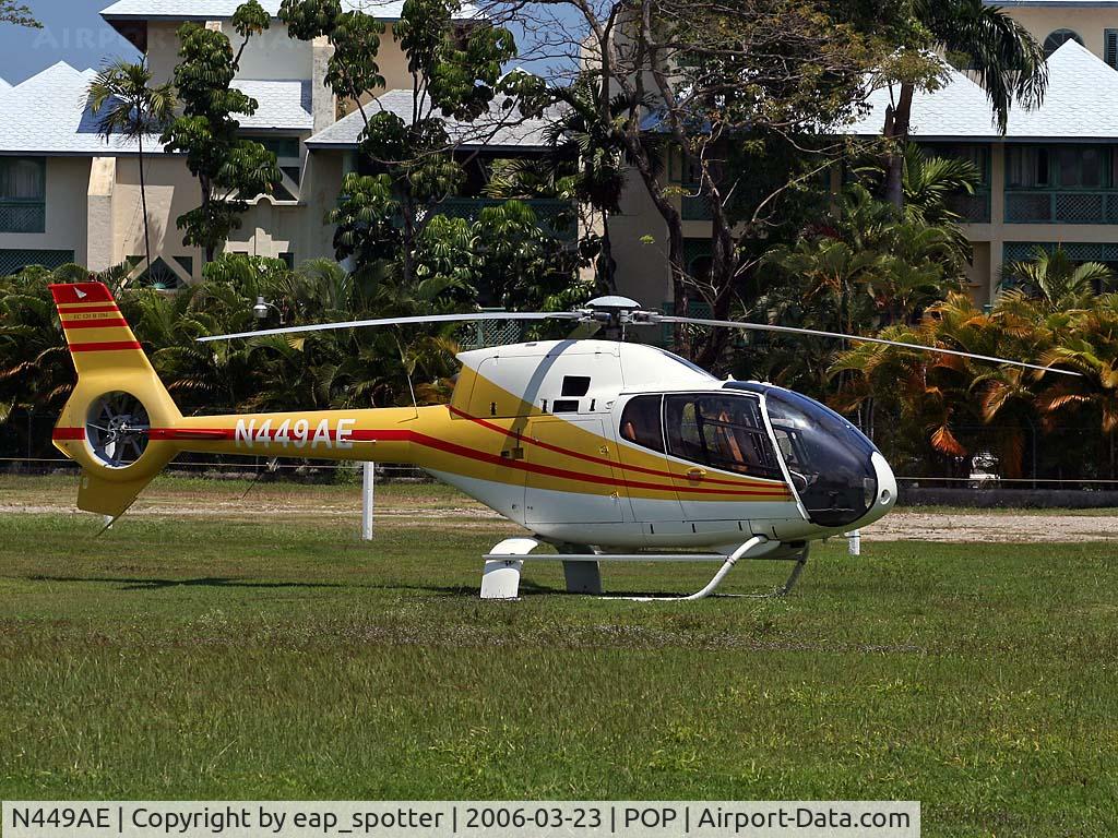 N449AE, 2001 Eurocopter EC-120B Colibri C/N 1194, Parket at the Heliport