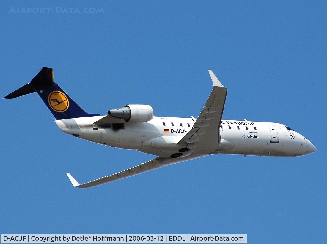 D-ACJF, 1996 Canadair CRJ-100LR (CL-600-2B19) C/N 7200, DUS / Duesseldorf International Airport