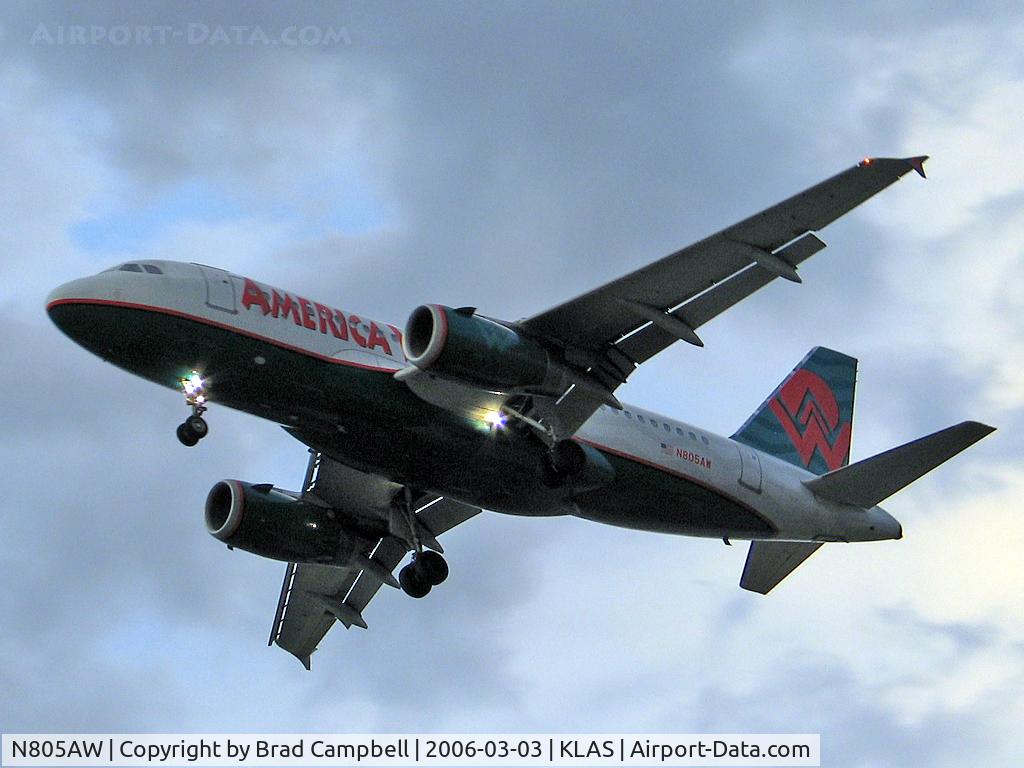 N805AW, 1999 Airbus A319-132 C/N 1049, America West Airlines / 1999 Airbus Industrie A319-132