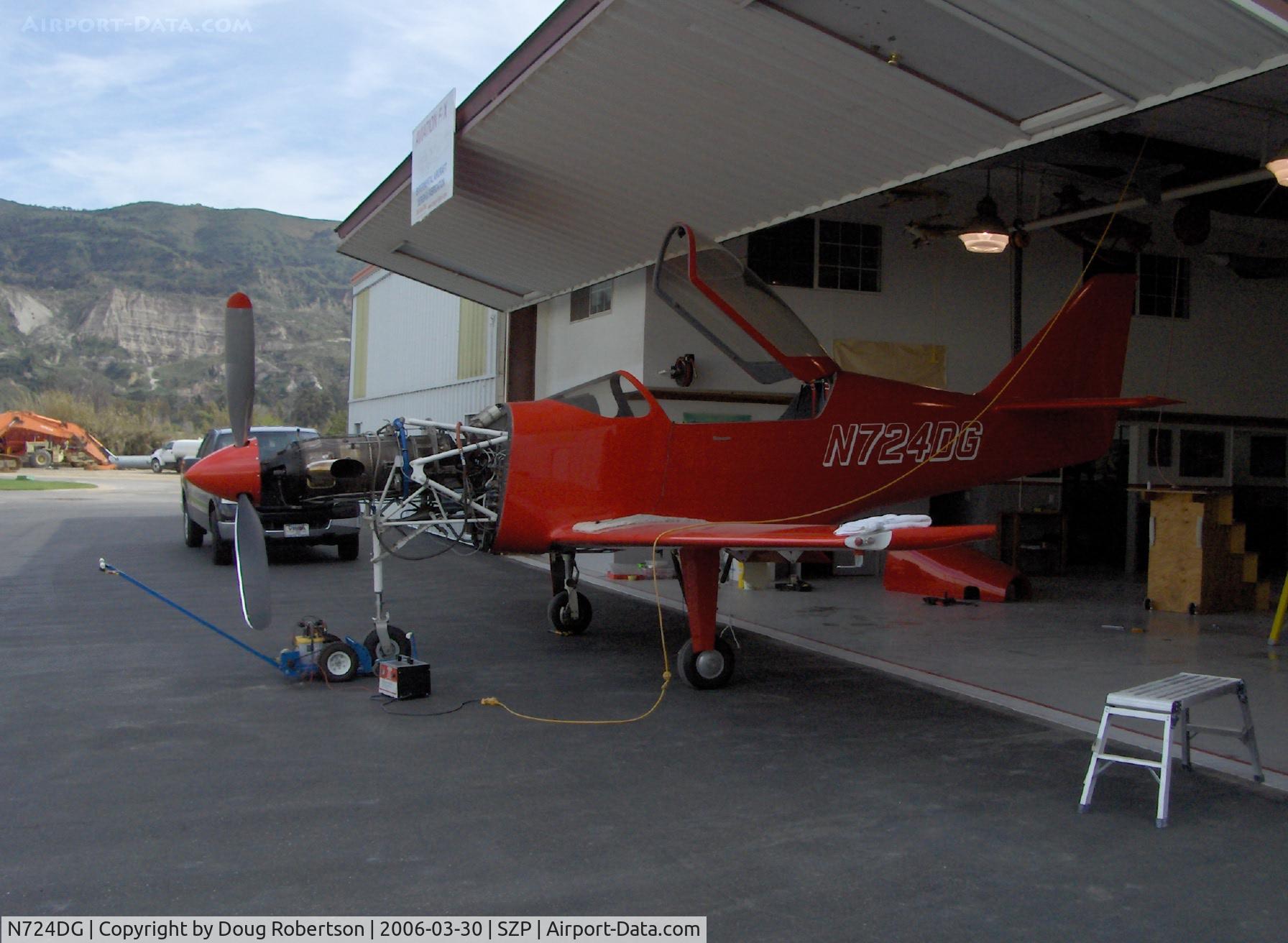 N724DG, 2002 Legend Aircraft Legend C/N 1, 2002 GRAY-SPECIAL TURBINE LEGEND, Walter M-601D 724 Hp Turbine, Vne 400 mph, maintenance