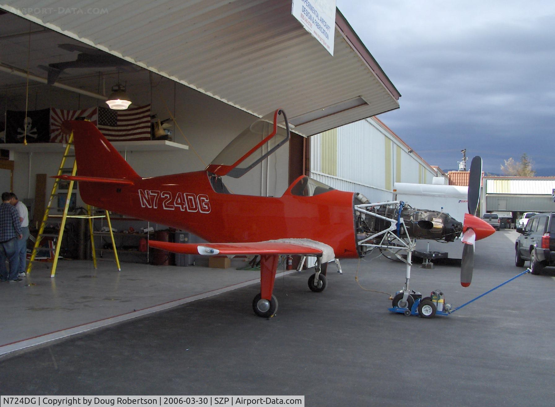 N724DG, 2002 Legend Aircraft Legend C/N 1, 2002 GRAY-SPECIAL TURBINE LEGEND, Walter M-601D 724 Hp Turbine, Vne 400 mph, maintenance