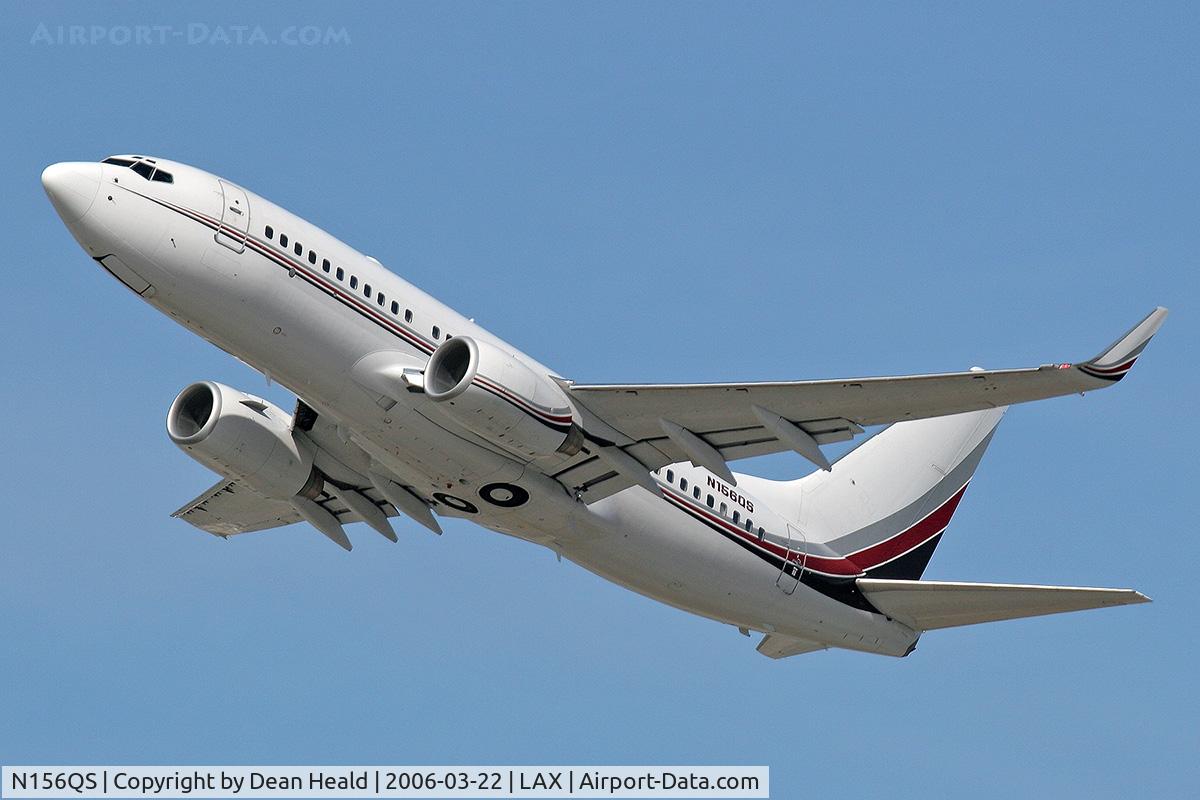N156QS, 2000 Boeing 737-7BC C/N 30756/569, N156QS departing LAX RWY 25L enroute to Bradley International Airport (KBDL) - Hartford, CT.