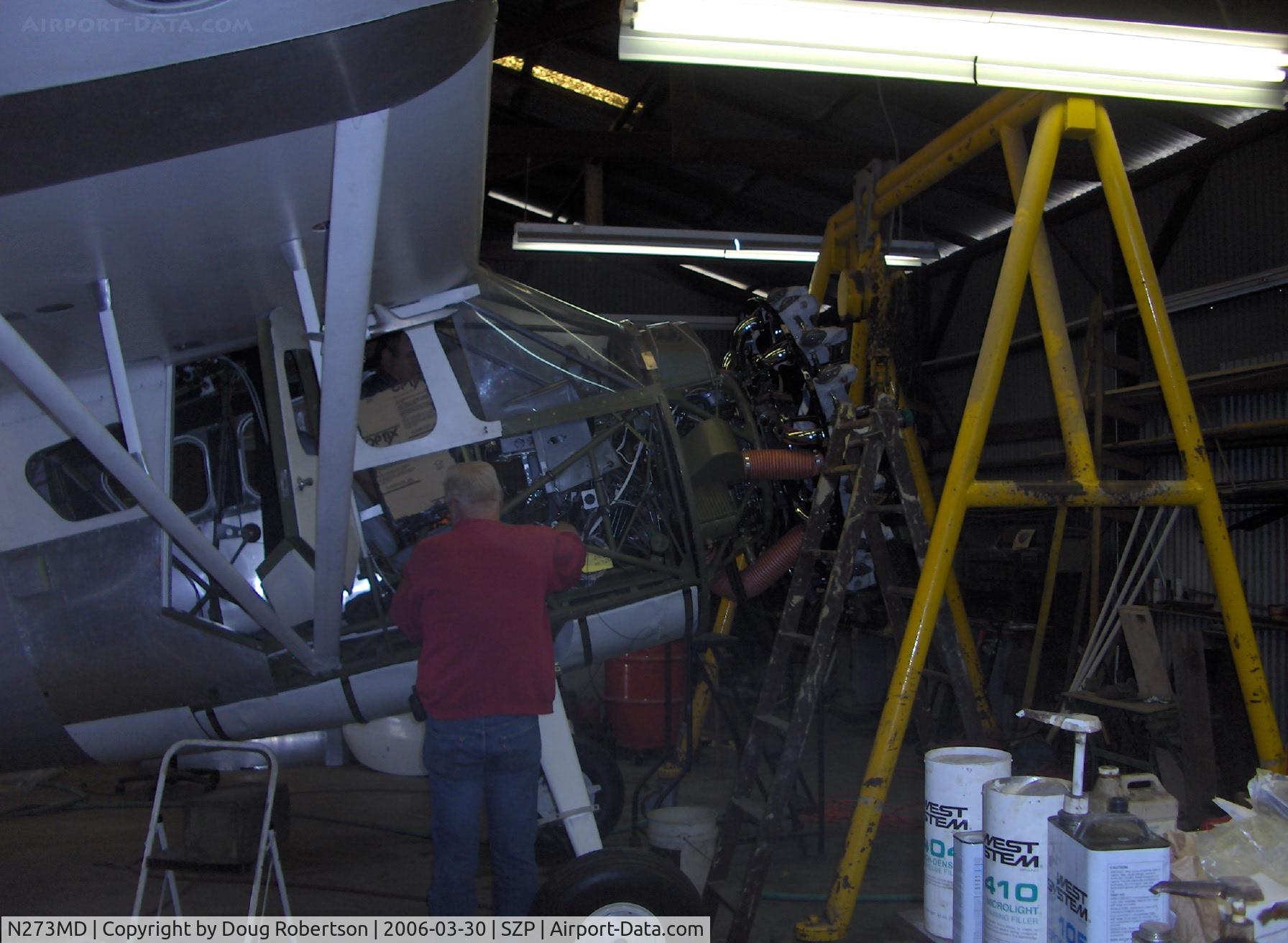 N273MD, 2008 Dickenson Howard DGA-21 (Replicate) C/N 001, Dickenson Howard DGA-21, temporary windshield