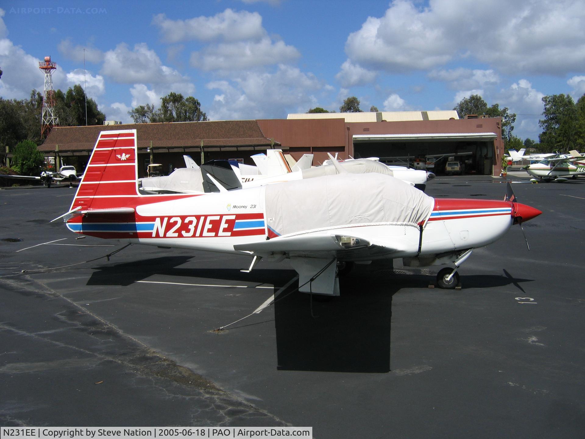 N231EE, 1979 Mooney M20K C/N 25-0160, Palo Alto Municipal Airport, CA