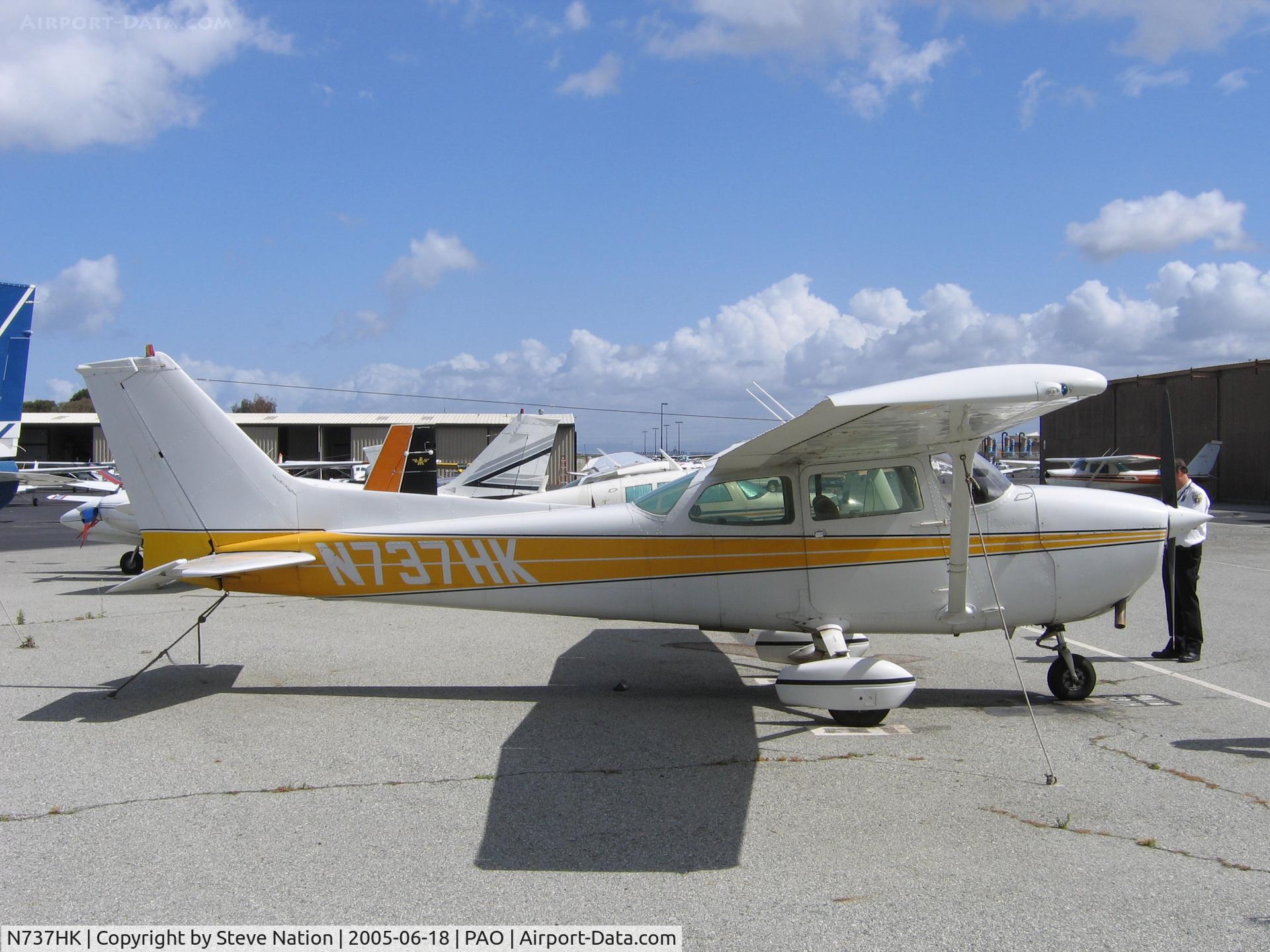 N737HK, 1977 Cessna 172N C/N 17269428, at Palo Alto Municipal Airport, CA