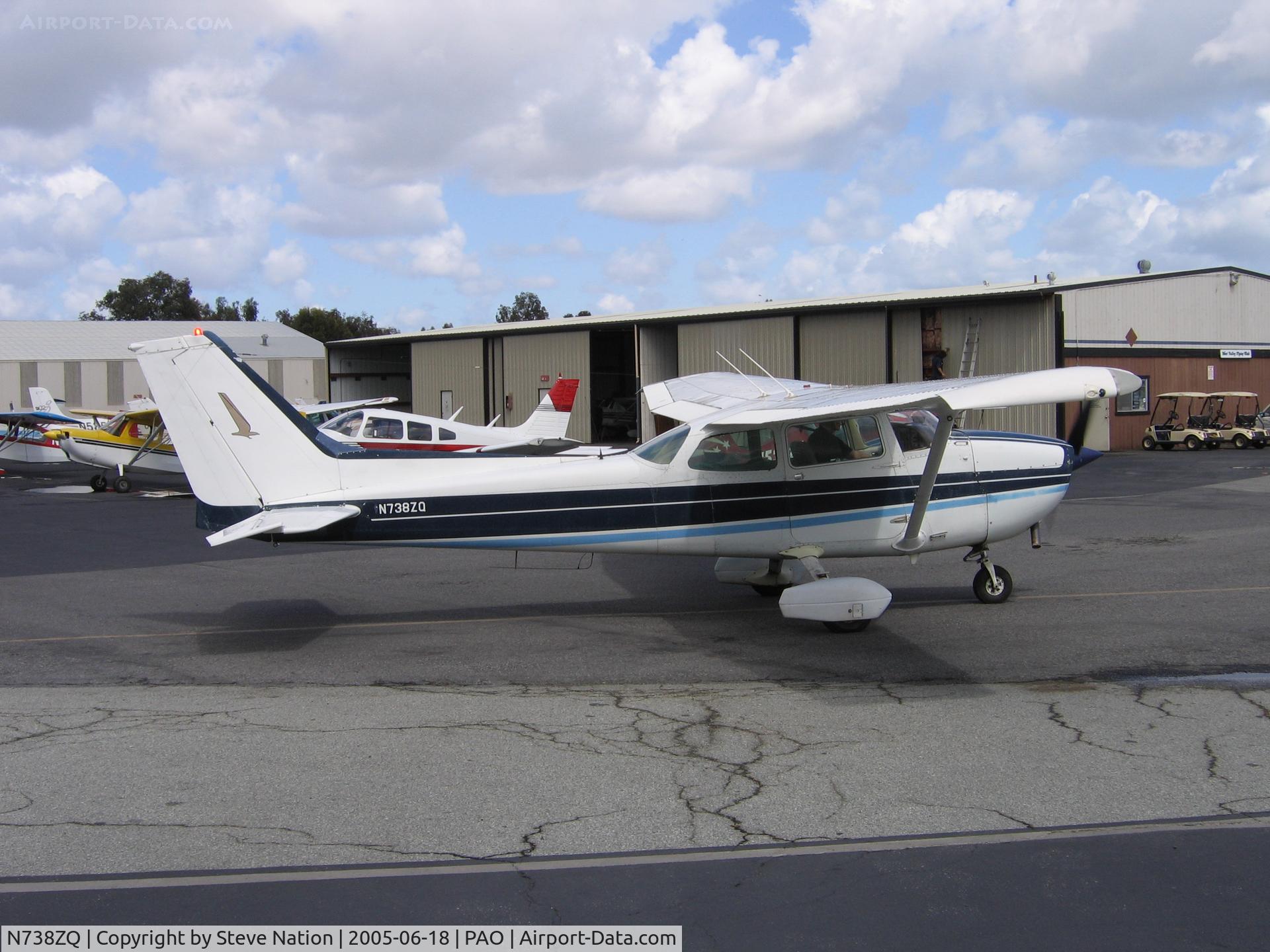 N738ZQ, 1978 Cessna 172N C/N 17270369, Palo Alto Municipal Airport, CA