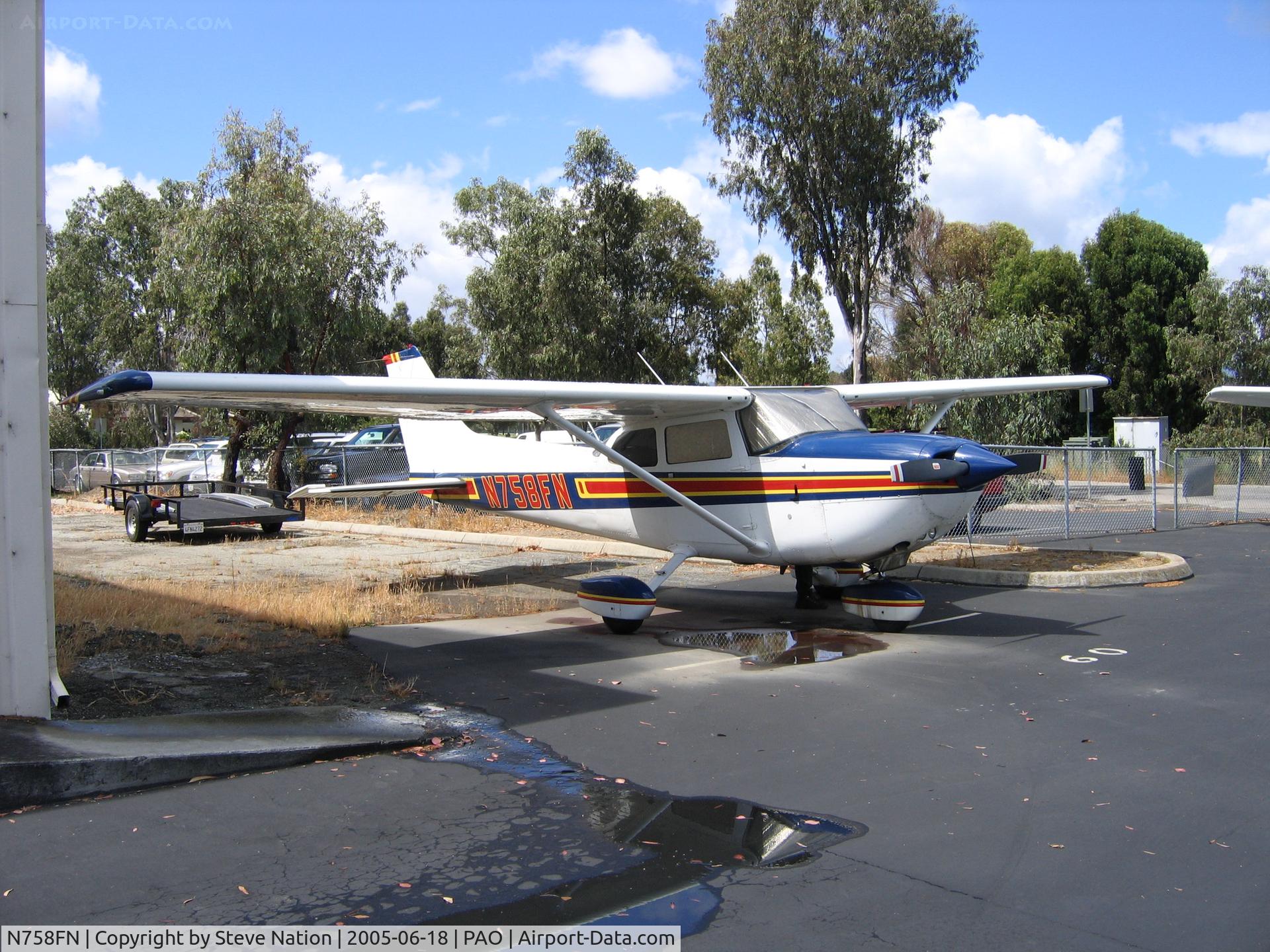 N758FN, Cessna R172K Hawk XP C/N R1723062, at Palo Alto Municipal Airport, CA