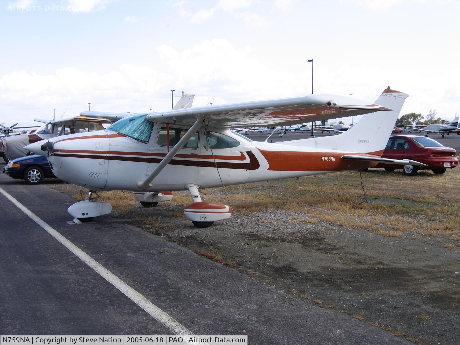 N759NA, 1977 Cessna 182Q Skylane C/N 18266116, Palo Alto Municipal Airport, CA