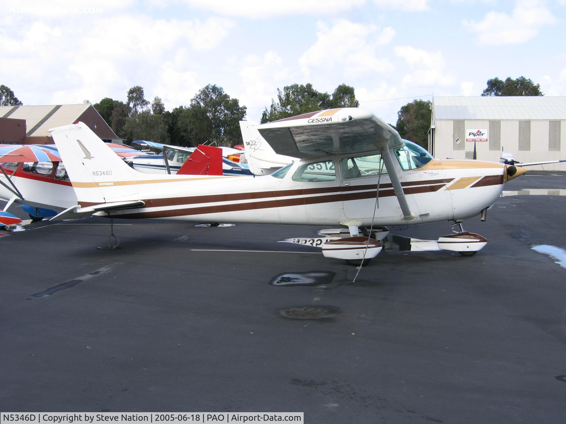 N5346D, 1979 Cessna 172N C/N 17272534, Palo Alto Municipal Airport, CA