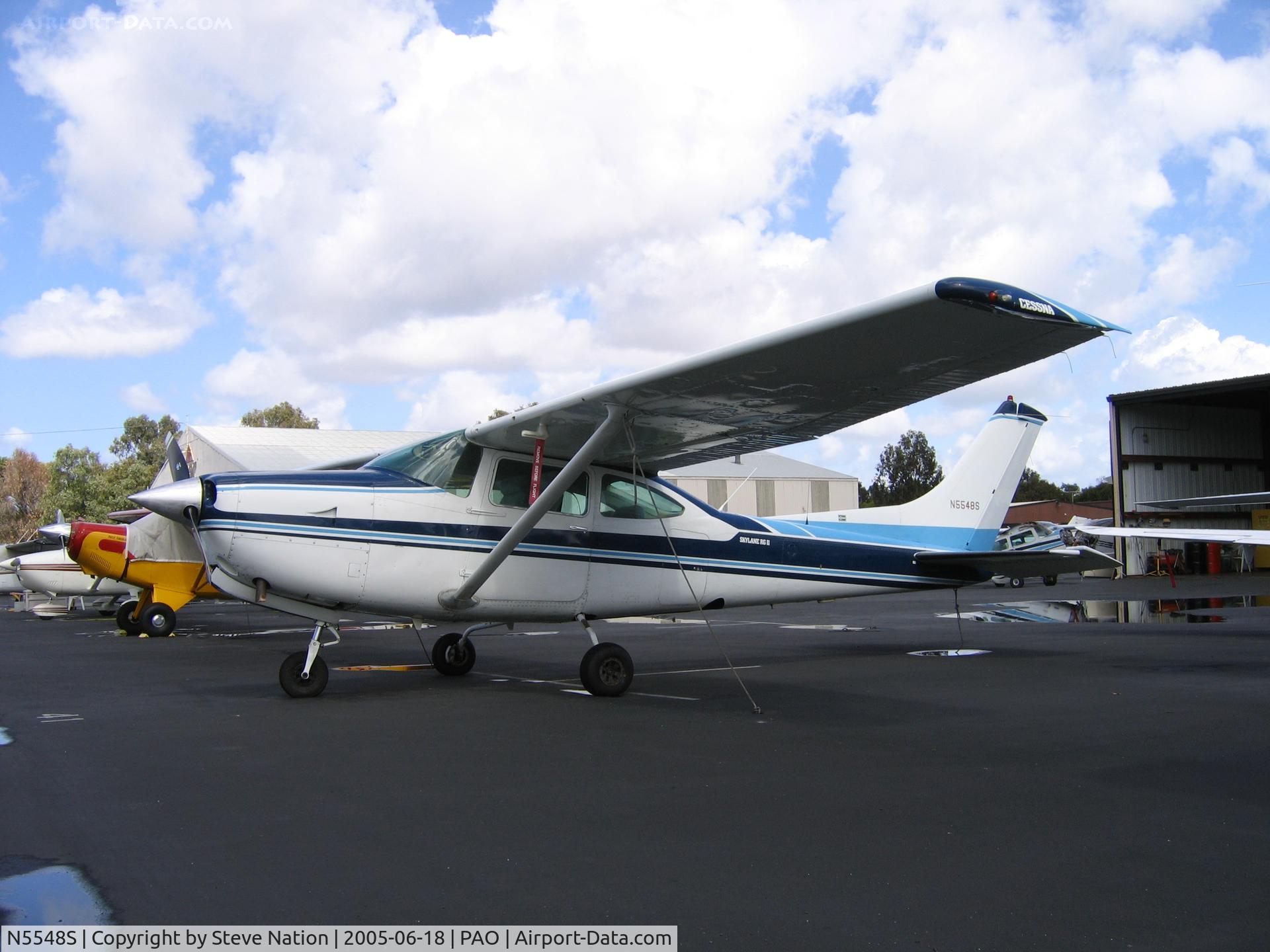 N5548S, 1980 Cessna TR182 Turbo Skylane RG C/N R18201606, Palo Alto Municipal Airport, CA