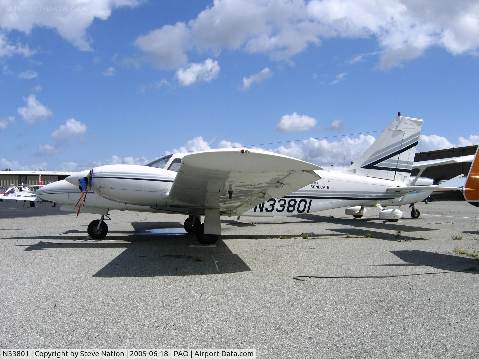 N33801, 1975 Piper PA-34-200T C/N 34-7570162, Palo Alto Municipal Airport, CA