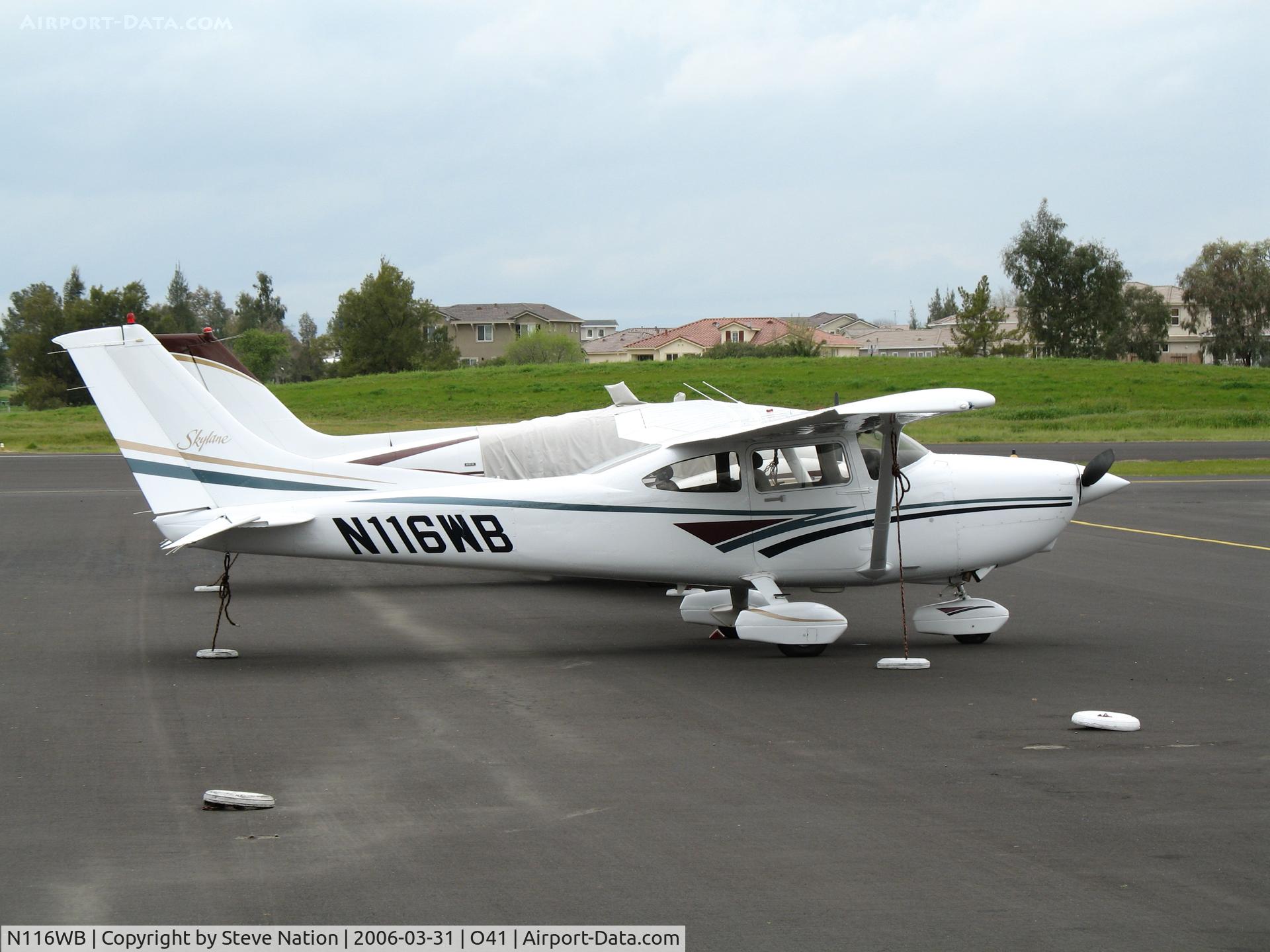 N116WB, 1998 Cessna 182S Skylane C/N 18280170, On Woodland Aviation ramp @ Woodland-Watts Airport, CA