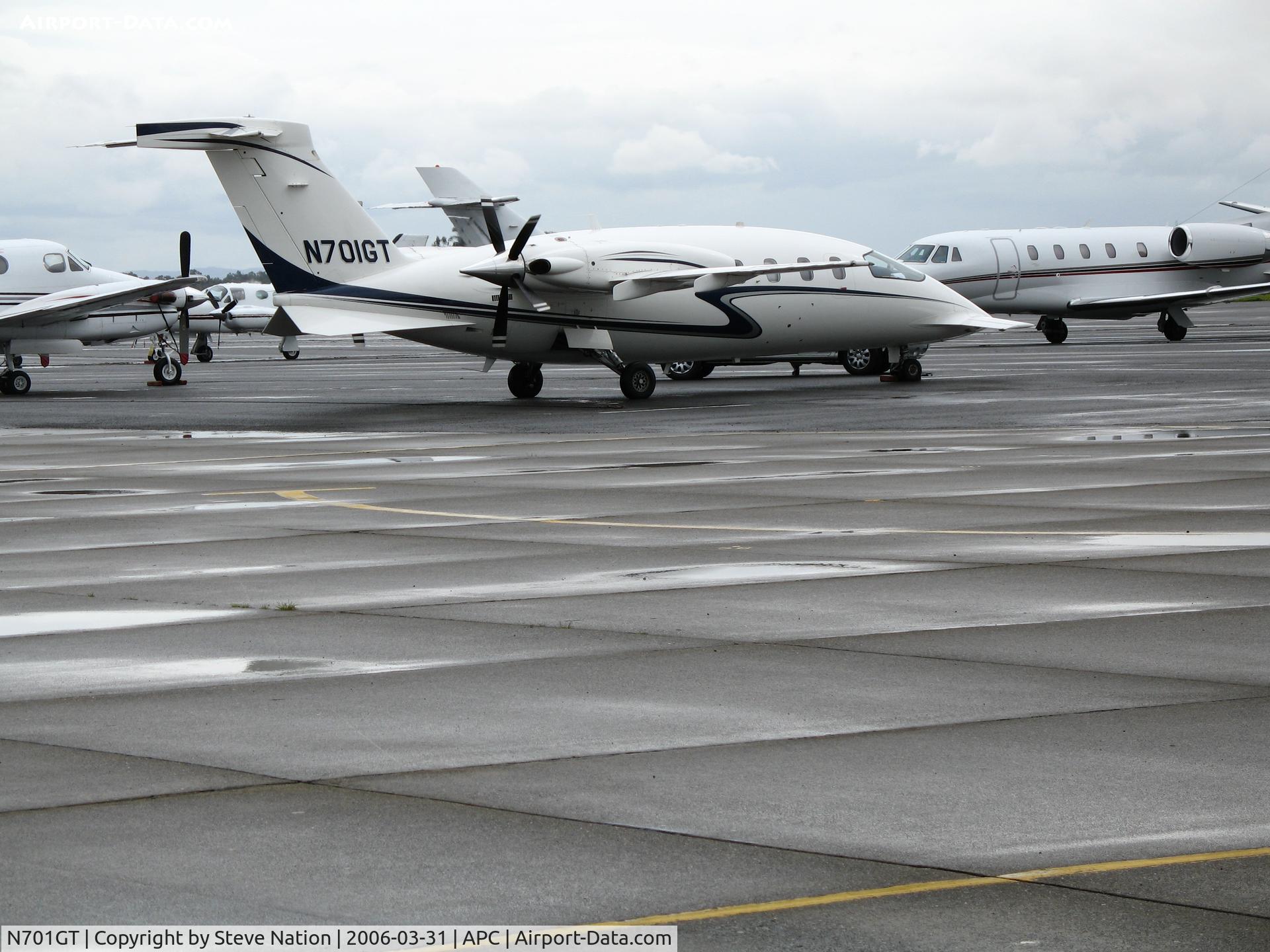 N701GT, 2002 Piaggio P-180 C/N 1054, Another rainy day @ Napa County Airport, CA