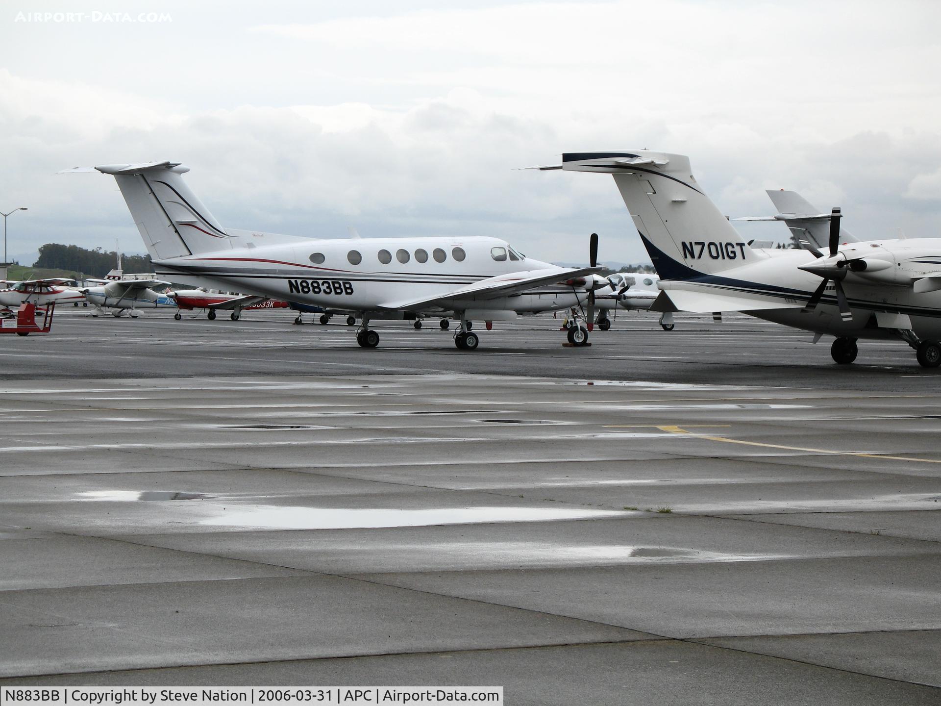 N883BB, 1981 Beech B200 King Air C/N BB-883, On Bridgeford ramp @ Napa County Airport, CA