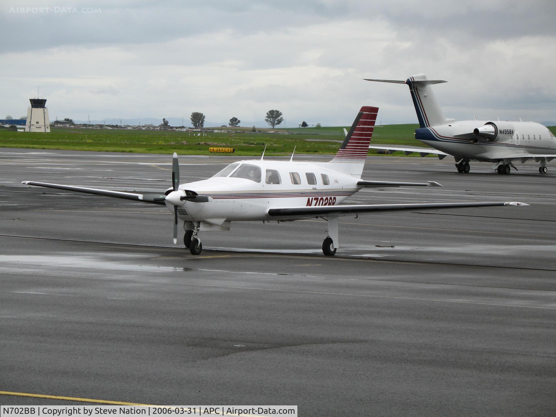 N702BB, 1985 Piper PA-46-310P Malibu C/N 46-8508042, Resting @ Napa County Airport, CA