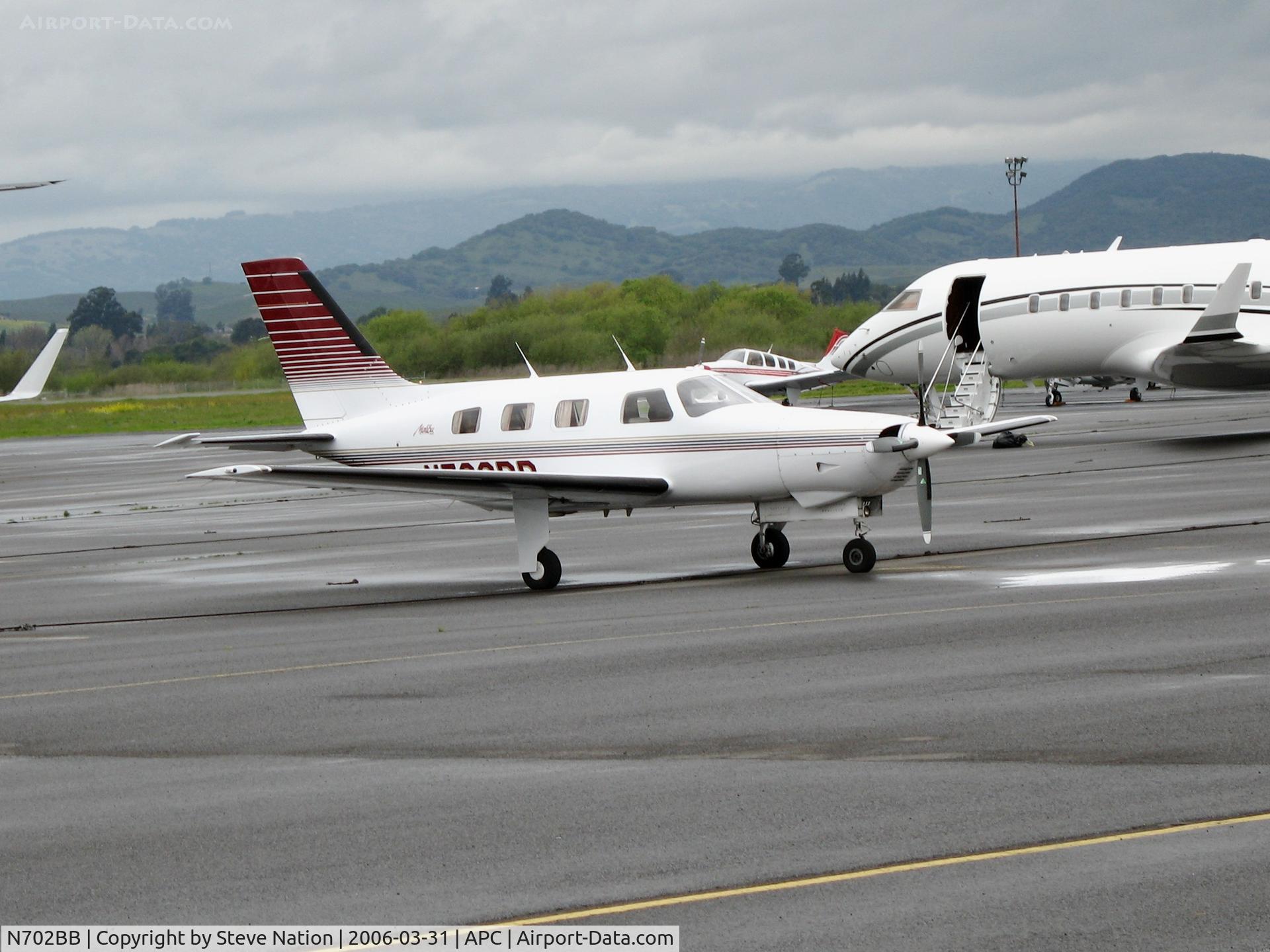 N702BB, 1985 Piper PA-46-310P Malibu C/N 46-8508042, Looking like Kaua'i but really @ Napa County Airport, CA