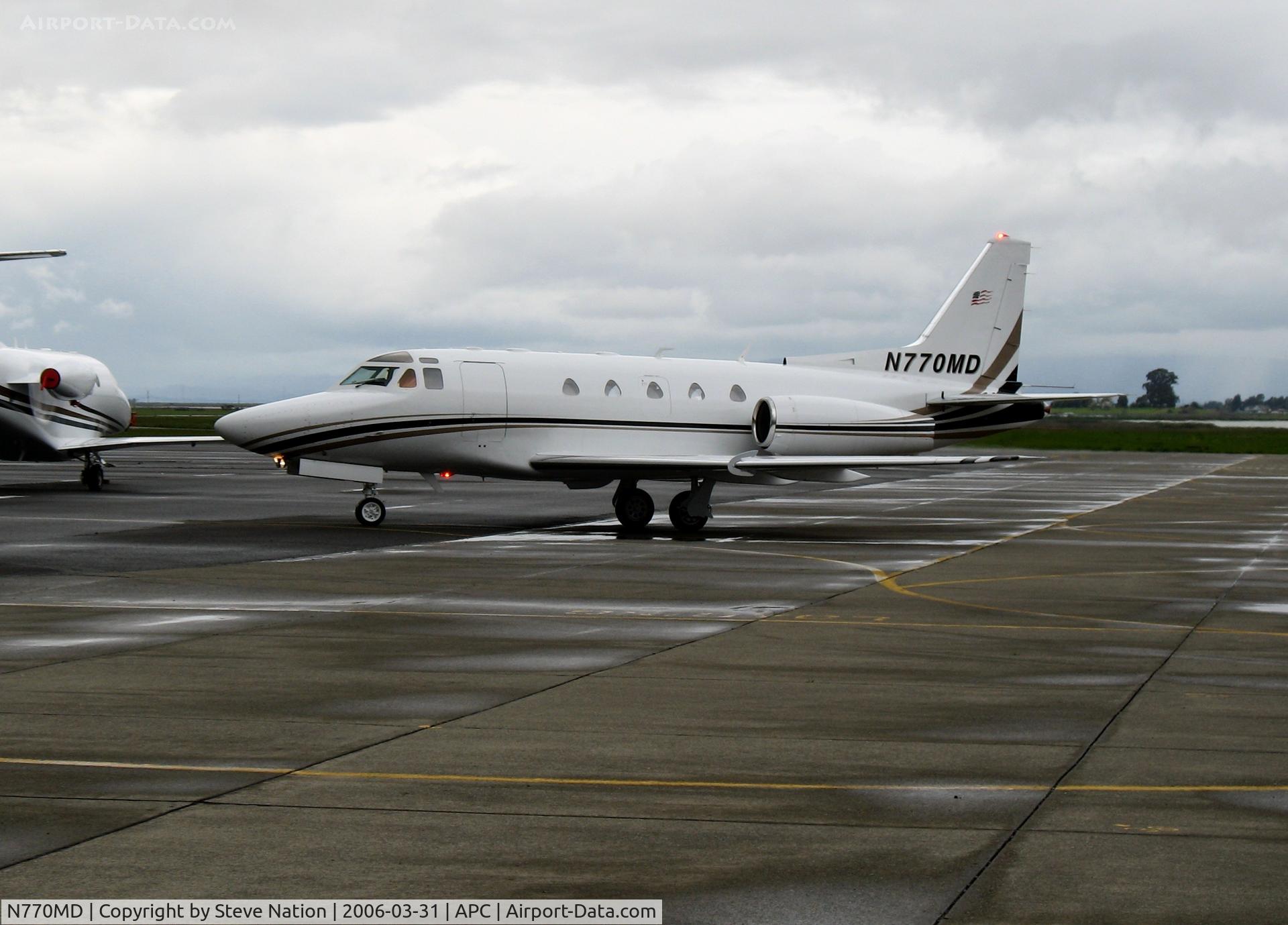 N770MD, 1980 Rockwell International NA-265-65 Sabreliner 65 C/N 465-26, Arriving @ Napa County Airport, CA