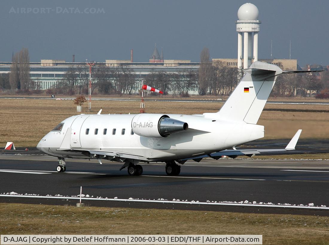 D-AJAG, 2001 Bombardier Challenger 604 (CL-600-2B16) C/N 5528, Berlin-Tempelhof