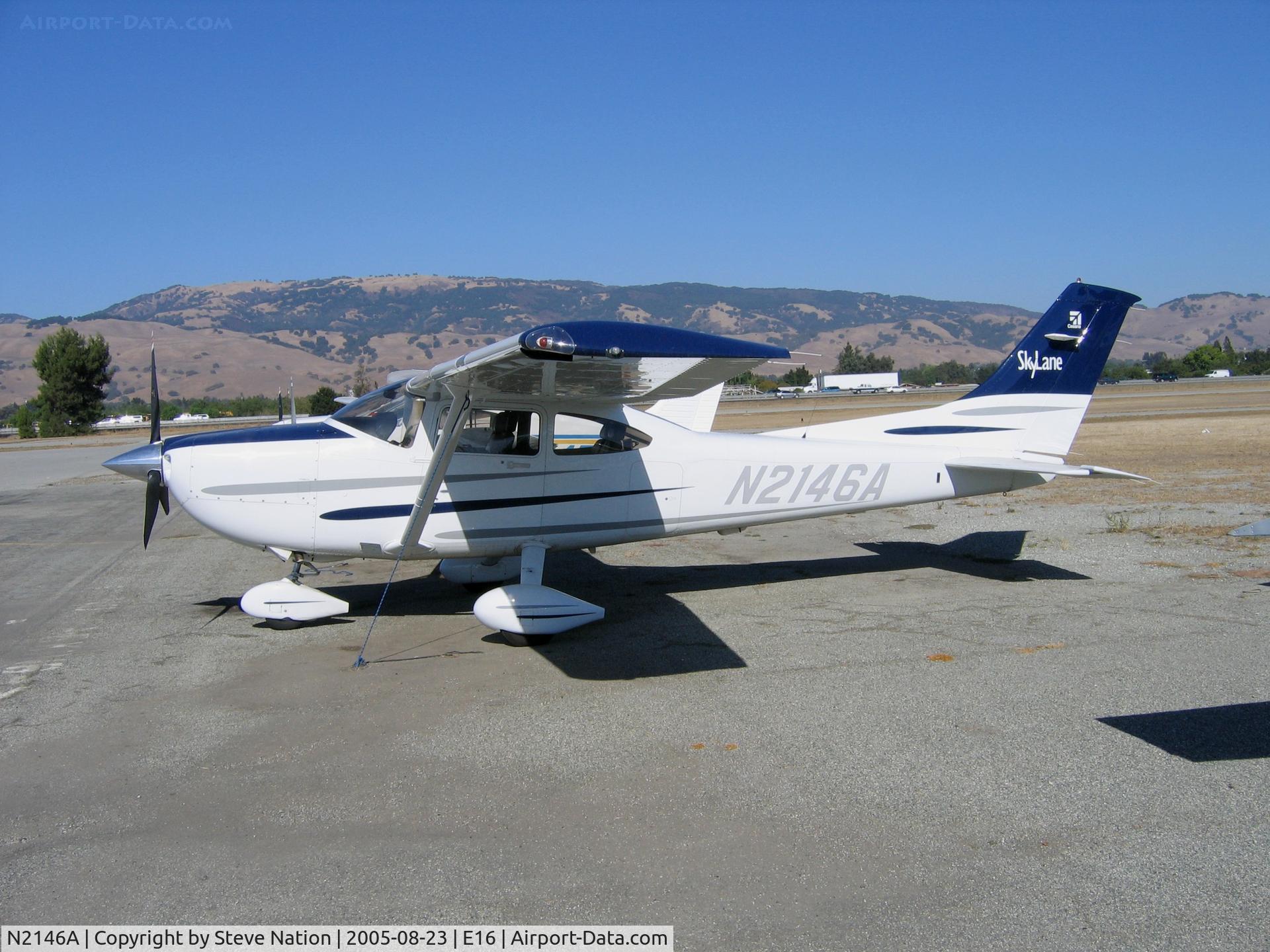 N2146A, 2003 Cessna 182T Skylane C/N 18281265, Cessna 182T in summer sun at South County Airport, San Martin, CA