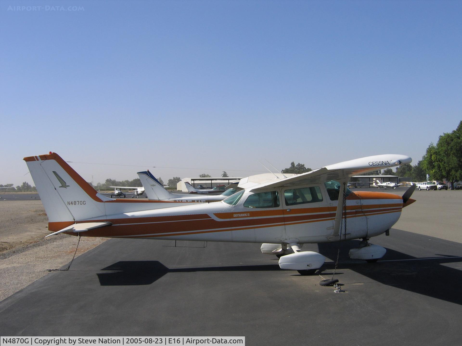 N4870G, 1979 Cessna 172N C/N 17273417, UC Davis-based Cal Aggie Flying Farmers Cessna 172N on day trip to South County Airport, San Martin, CA