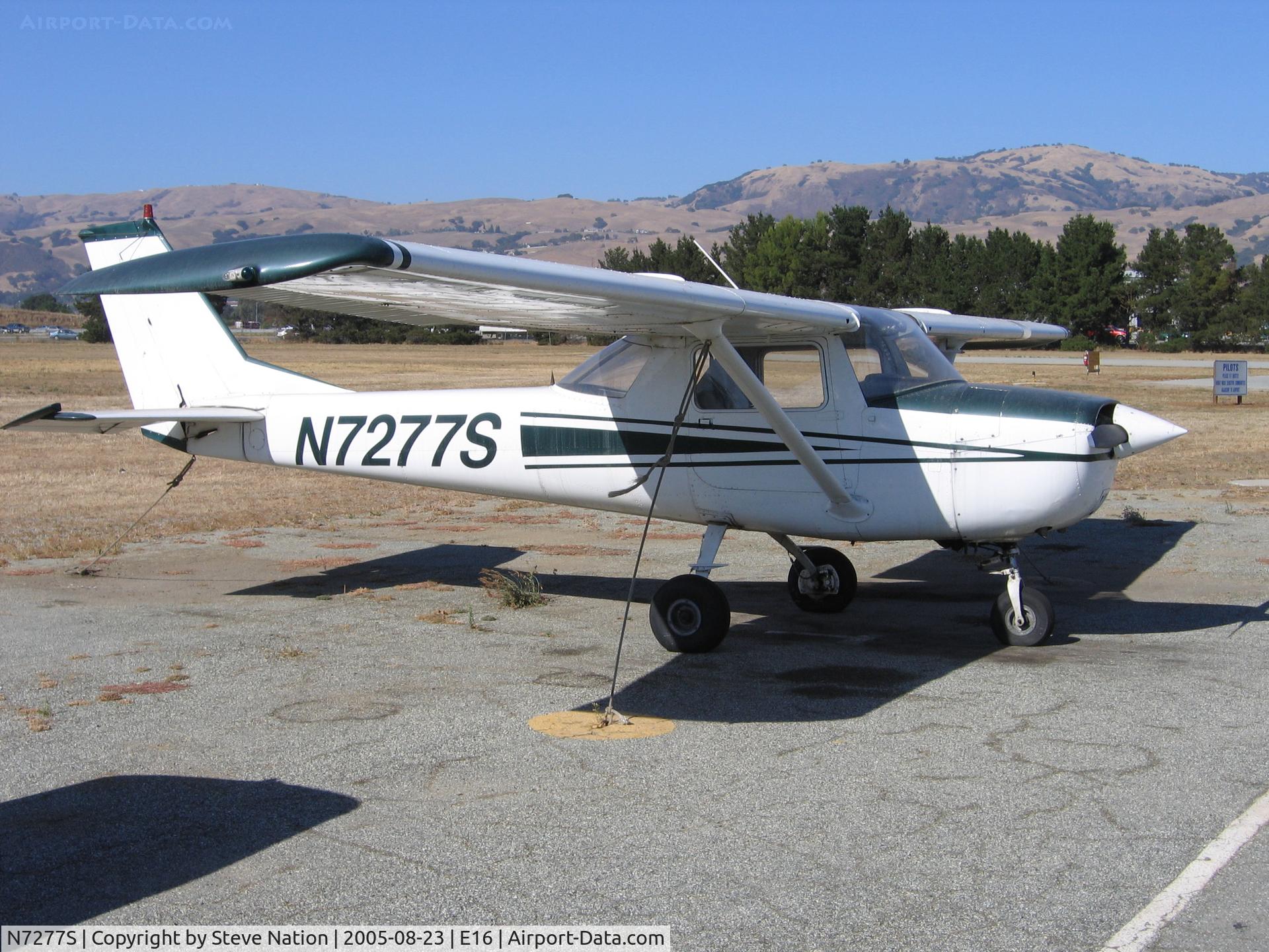 N7277S, 1967 Cessna 150H C/N 15067977, Cessna 150H in summer sun at South County Airport, San Martin, CA