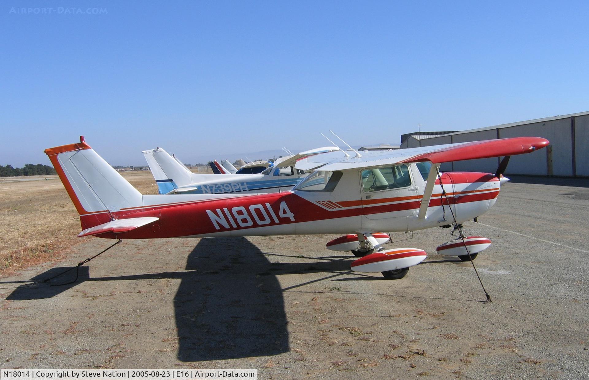 N18014, 1972 Cessna 150L C/N 15073731, Cessna 150L in summer sun at South County Airport, San Martin, CA