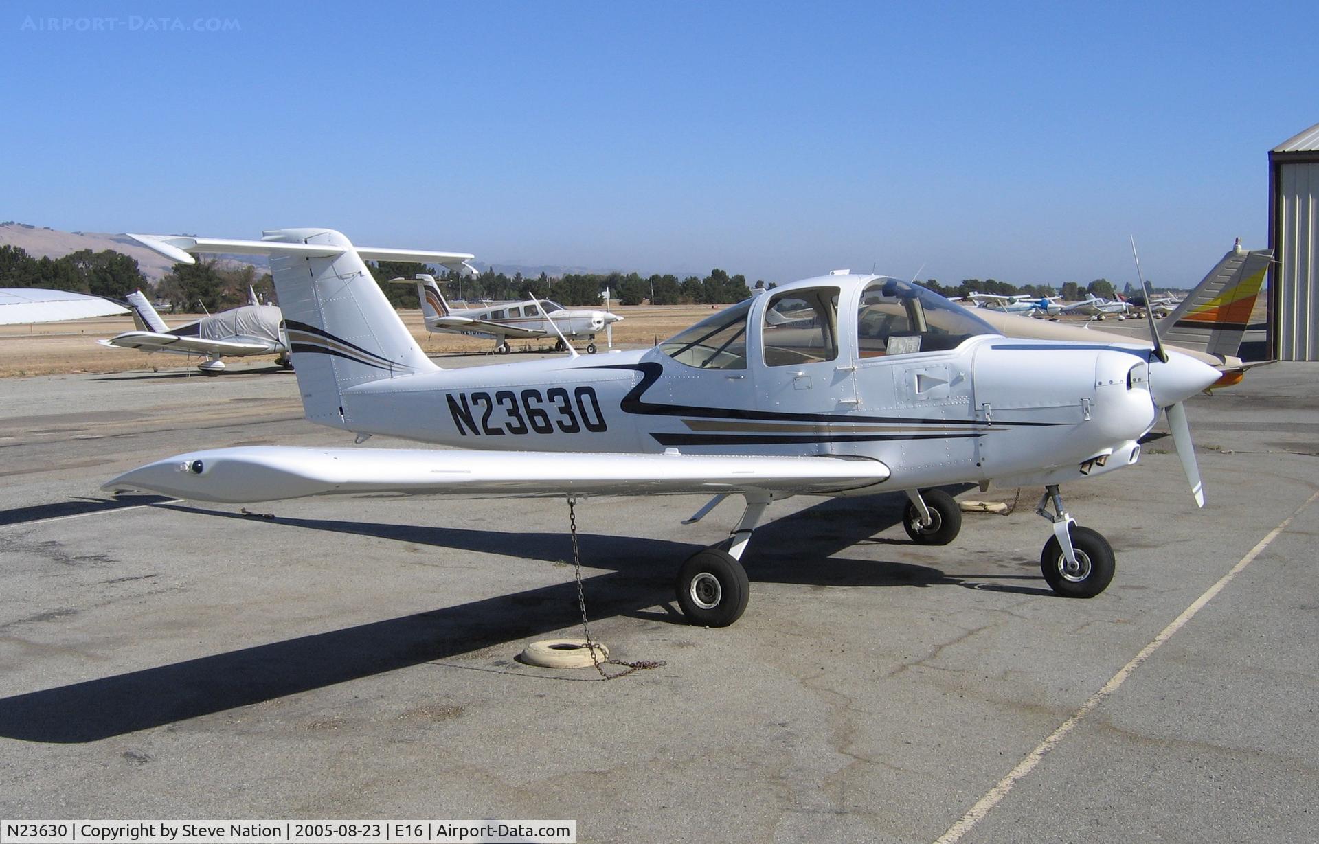 N23630, 1981 Piper PA-38-112 Tomahawk Tomahawk C/N 38-81A0152, Piper PA-38-112 in summer sun at South County Airport, San Martin, CA