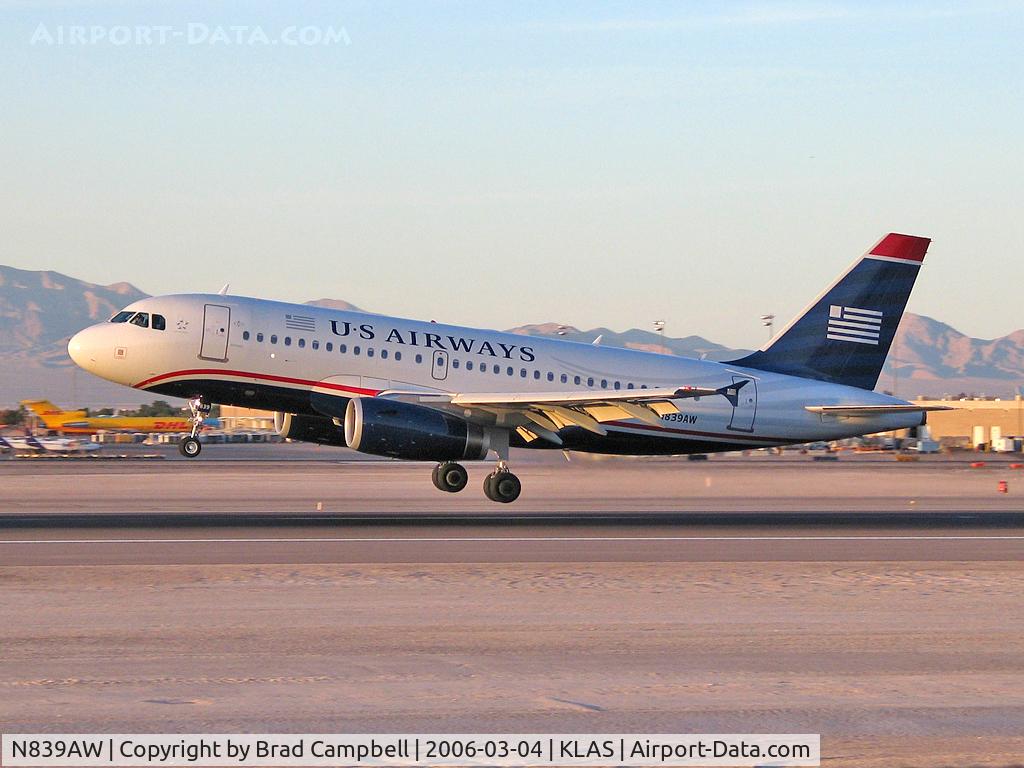 N839AW, 2006 Airbus A319-132 C/N 2669, US Airways / 2006 Airbus A319-132