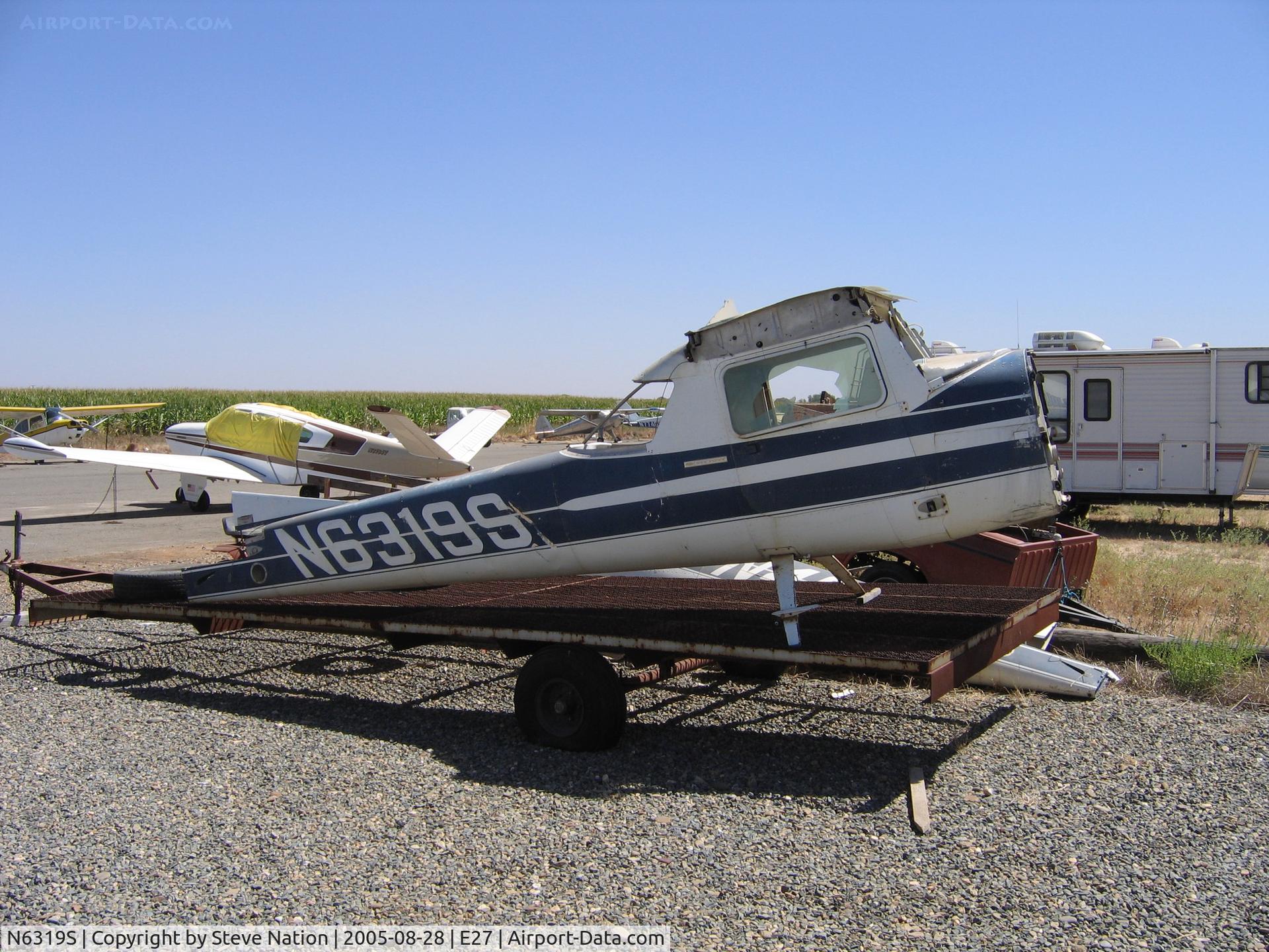 N6319S, 1990 Aerostar International Inc RAVEN S49A C/N S49A-3006, Cessna 150 fuselage at Elk Grove, CA