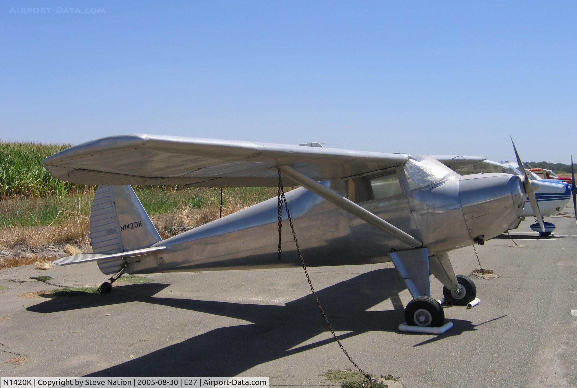 N1420K, 1946 Luscombe 8A C/N 4147, 1946 Luscombe 8A @ Elk Grove, CA (with the 