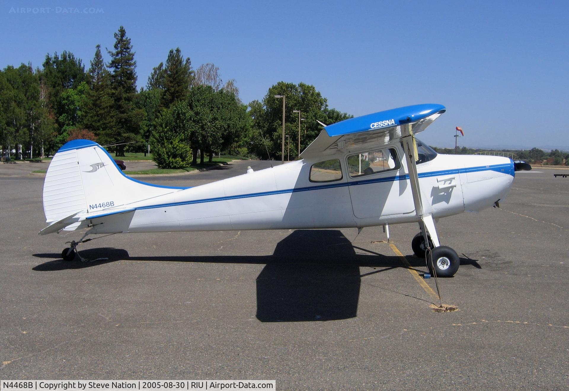 N4468B, 1955 Cessna 170B C/N 26812, 1955 STOL-equipped Cessna 170B @ Rancho Murieta Airport, CA