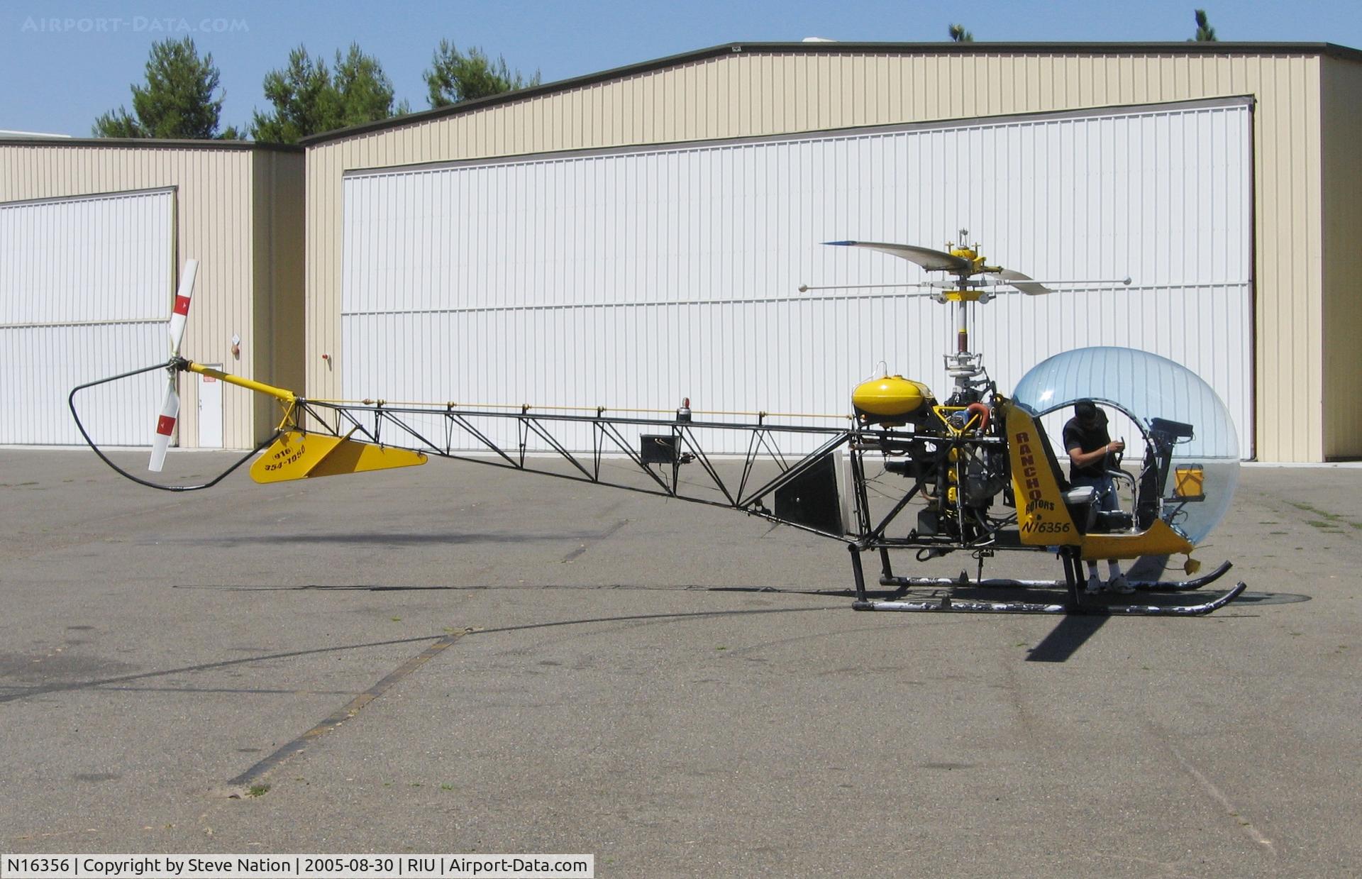 N16356, 1951 Bell 47D-1 C/N 536, Rancho Totors 1951 Bell 47D1 @ Rancho Murieta Airport, CA