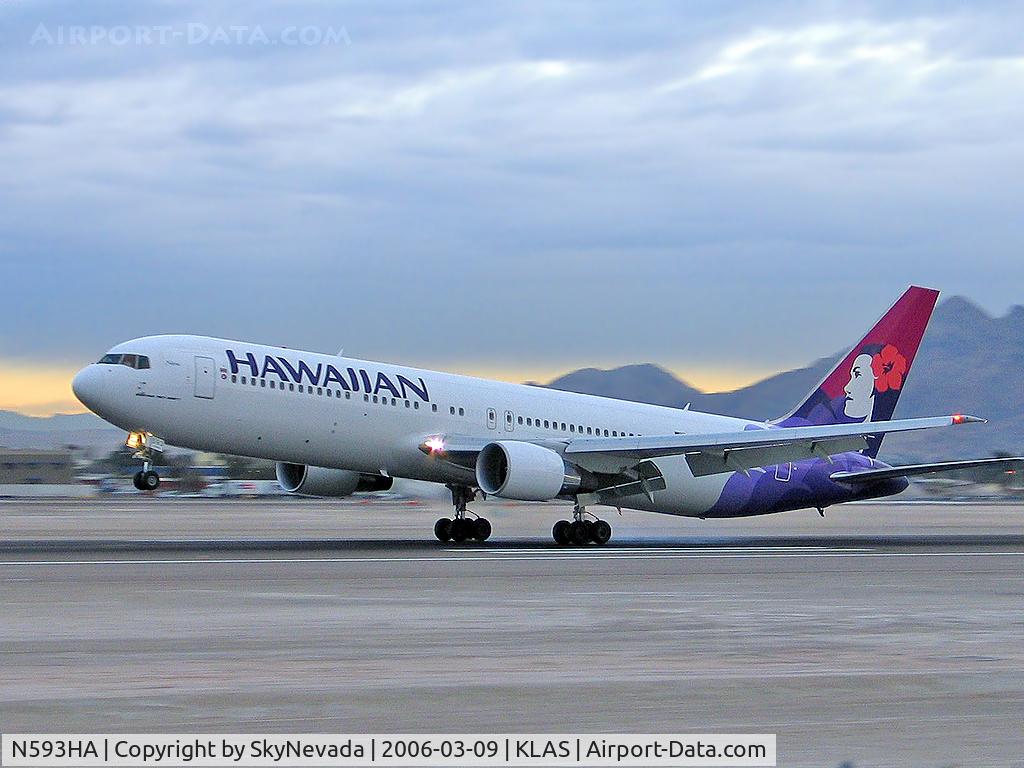 N593HA, 2003 Boeing 767-33A C/N 33424, Hawaiian Airlines / 2003 Boeing 767-33A / Home of my matriarchal ancestors.