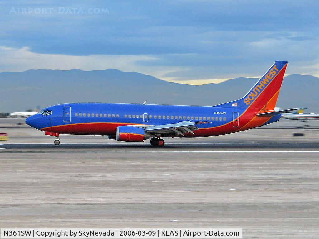 N361SW, 1992 Boeing 737-3H4 C/N 26572, Southwest Airlines / 1992 Boeing 737-3H4