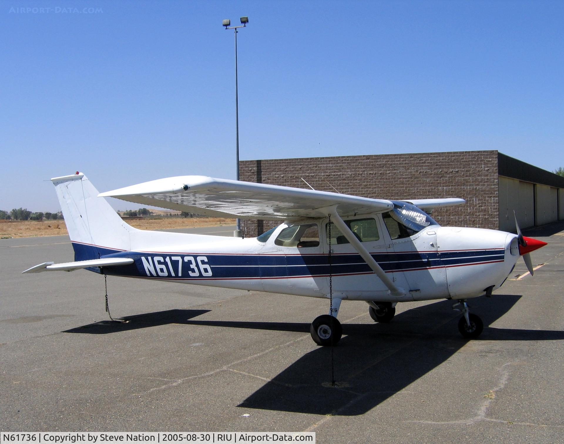 N61736, 1975 Cessna 172M C/N 17264762, Hayward-based Flying Vikings 1975 Cessna 172M at their @ Rancho Murieta Airport, CA