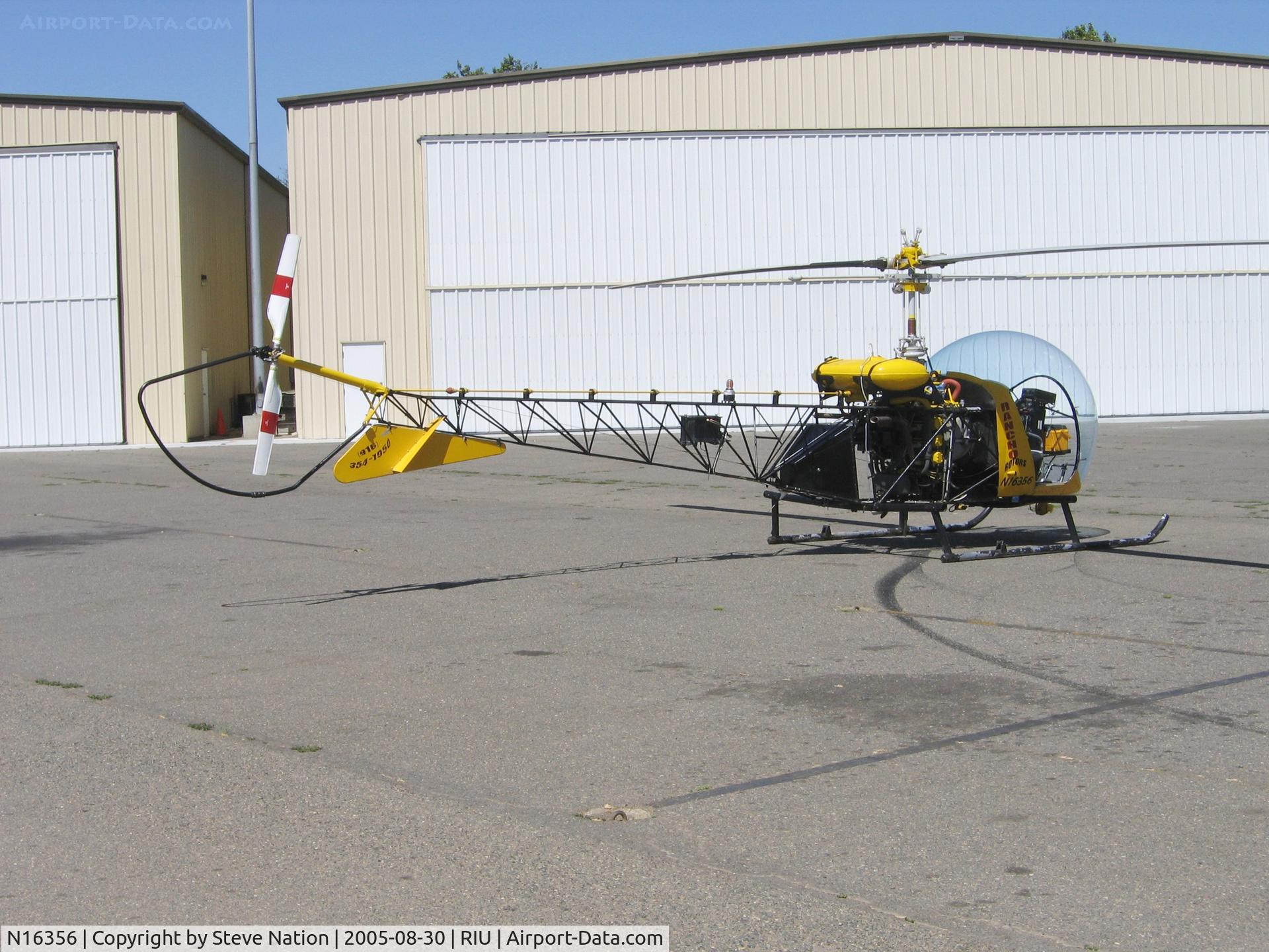 N16356, 1951 Bell 47D-1 C/N 536, Rancho Rotors 1951 Bell 47D2 @ Rancho Murieta Airport, CA