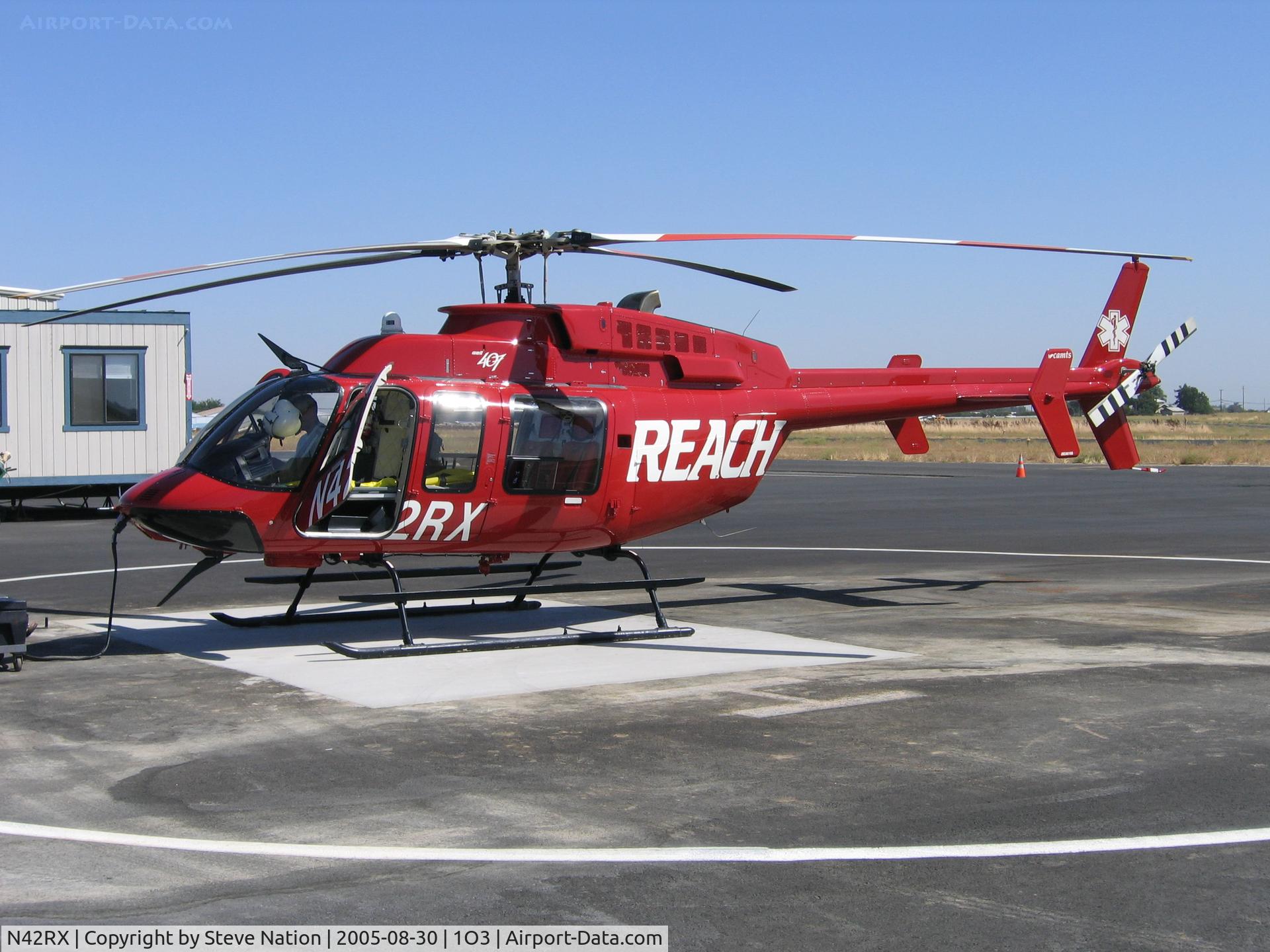 N42RX, 1998 Bell 407 C/N 53290, REACH 1998 Bell 407 @ Lodi Airport, CA