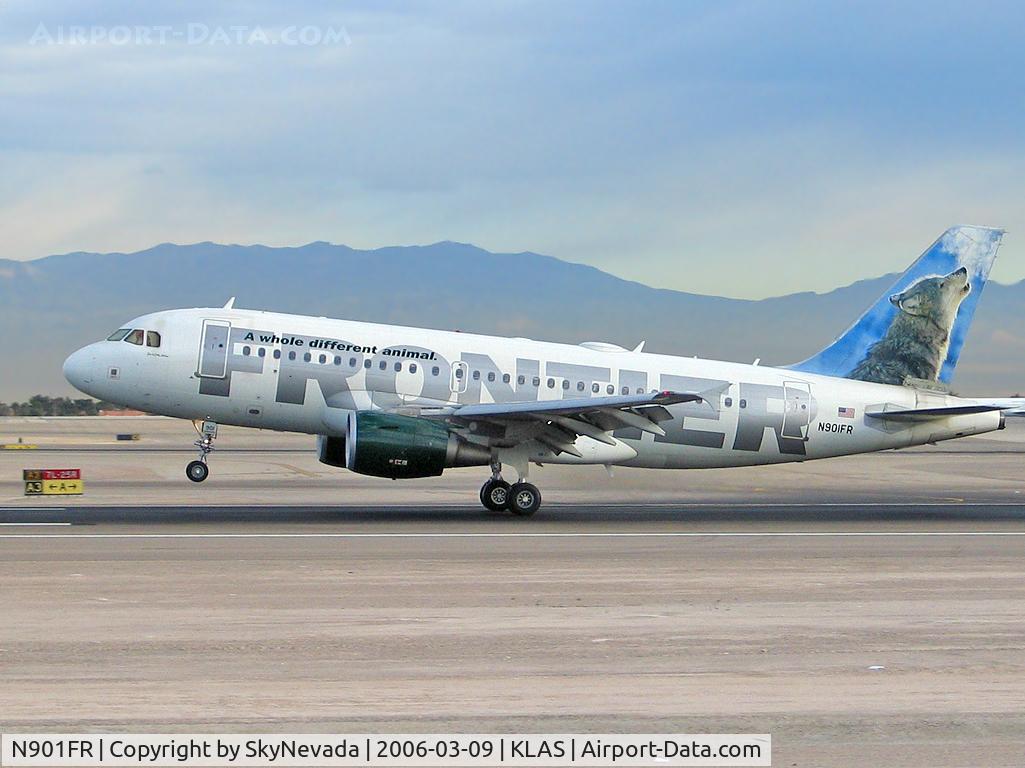 N901FR, 2001 Airbus A319-111 C/N 1488, Frontier Airlines - 'Wolf' / 2001 Airbus Industrie A319-112