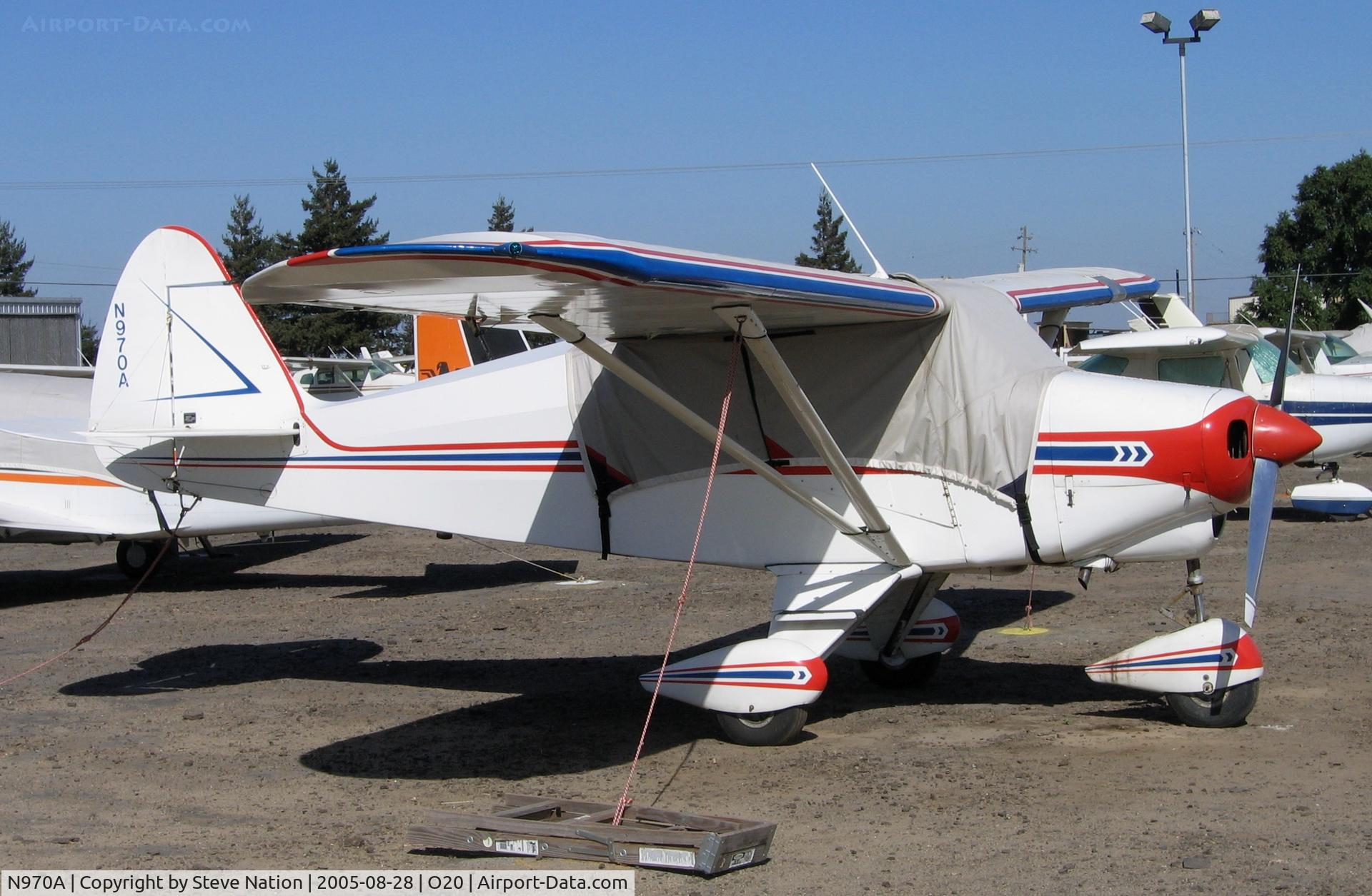 N970A, 1951 Piper PA-22 Tri-Pacer C/N 22-281, 1951 Piper PA-22 @ Lodi-Kingdon Airport, CA