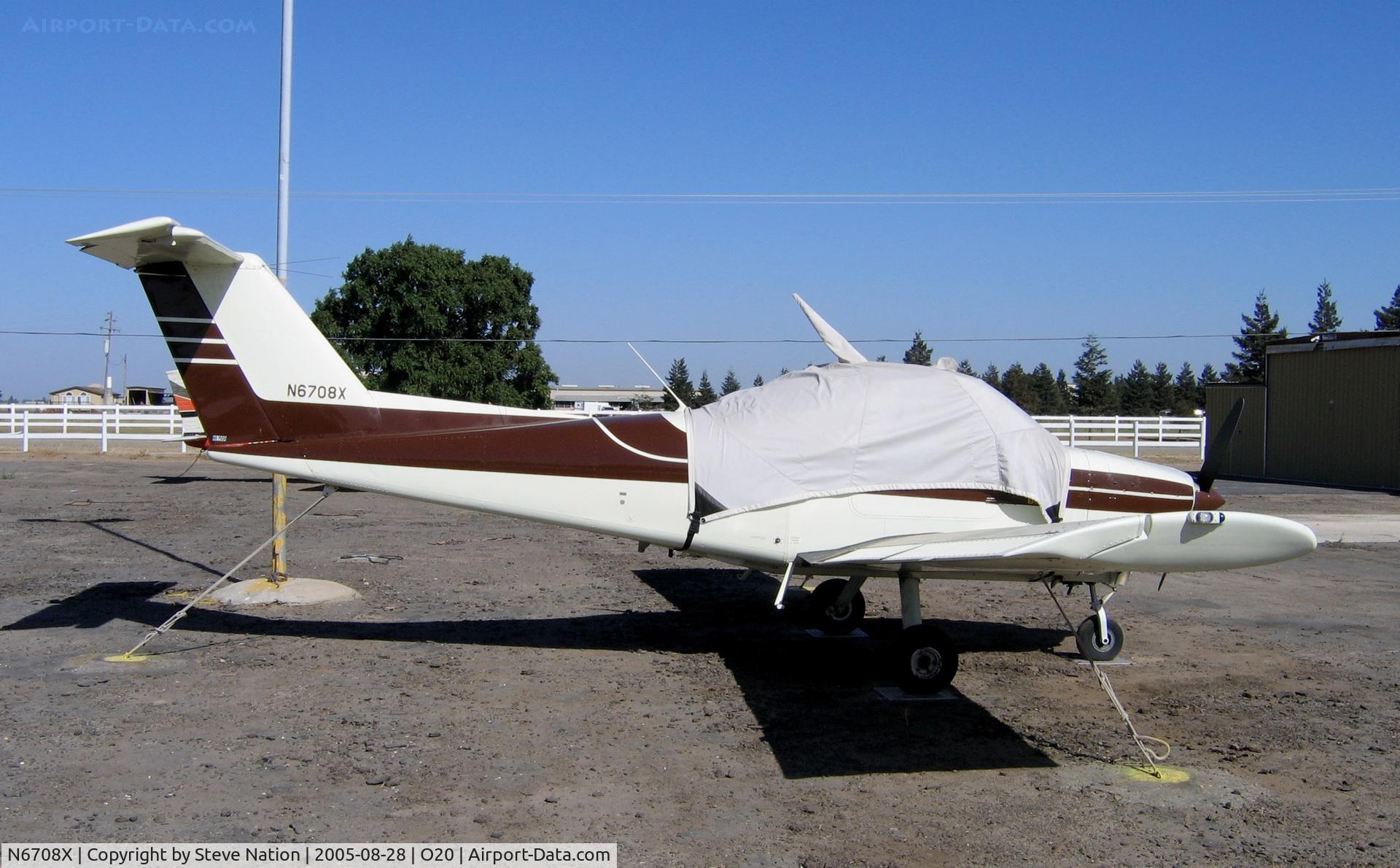 N6708X, 1979 Beech 77 Skipper C/N WA-53, 1979 Beech 77 with cabin cover @ Lodi-Kingdon Airport, CA