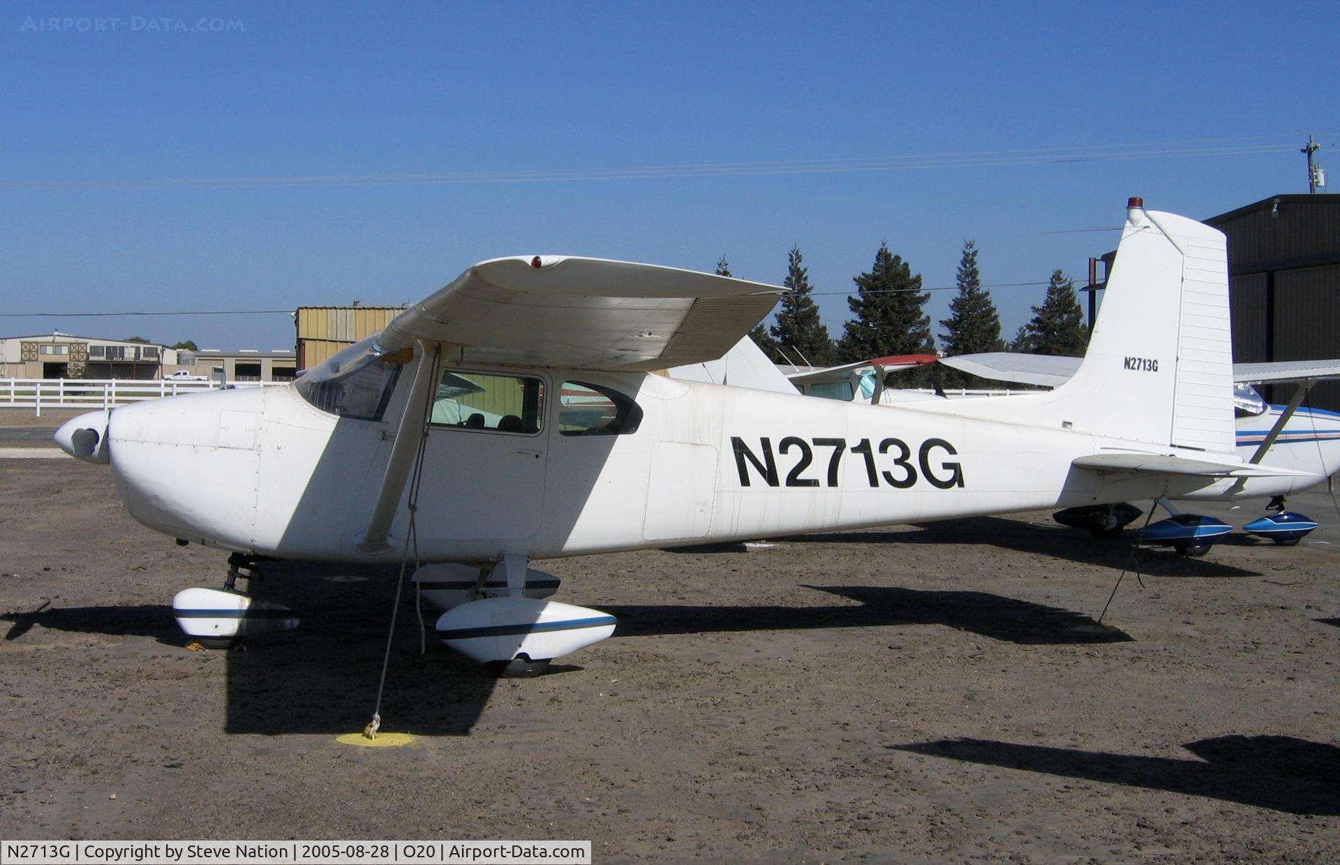 N2713G, 1959 Cessna 182B Skylane C/N 52013, Straight-tailed 1959 Cessna 182B @ Lodi-Kingdon Airport, CA